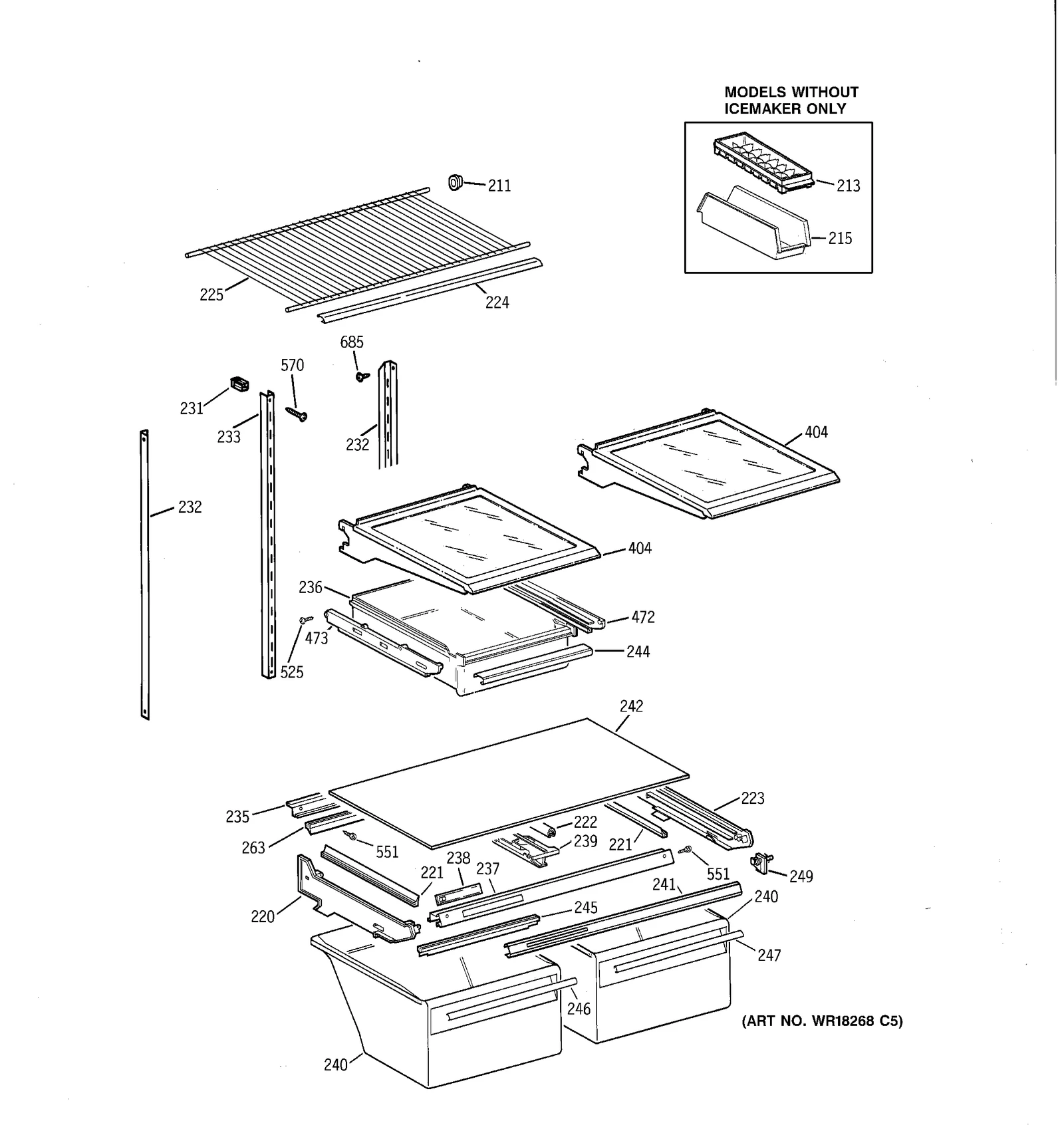Glass Shelf Cantilever