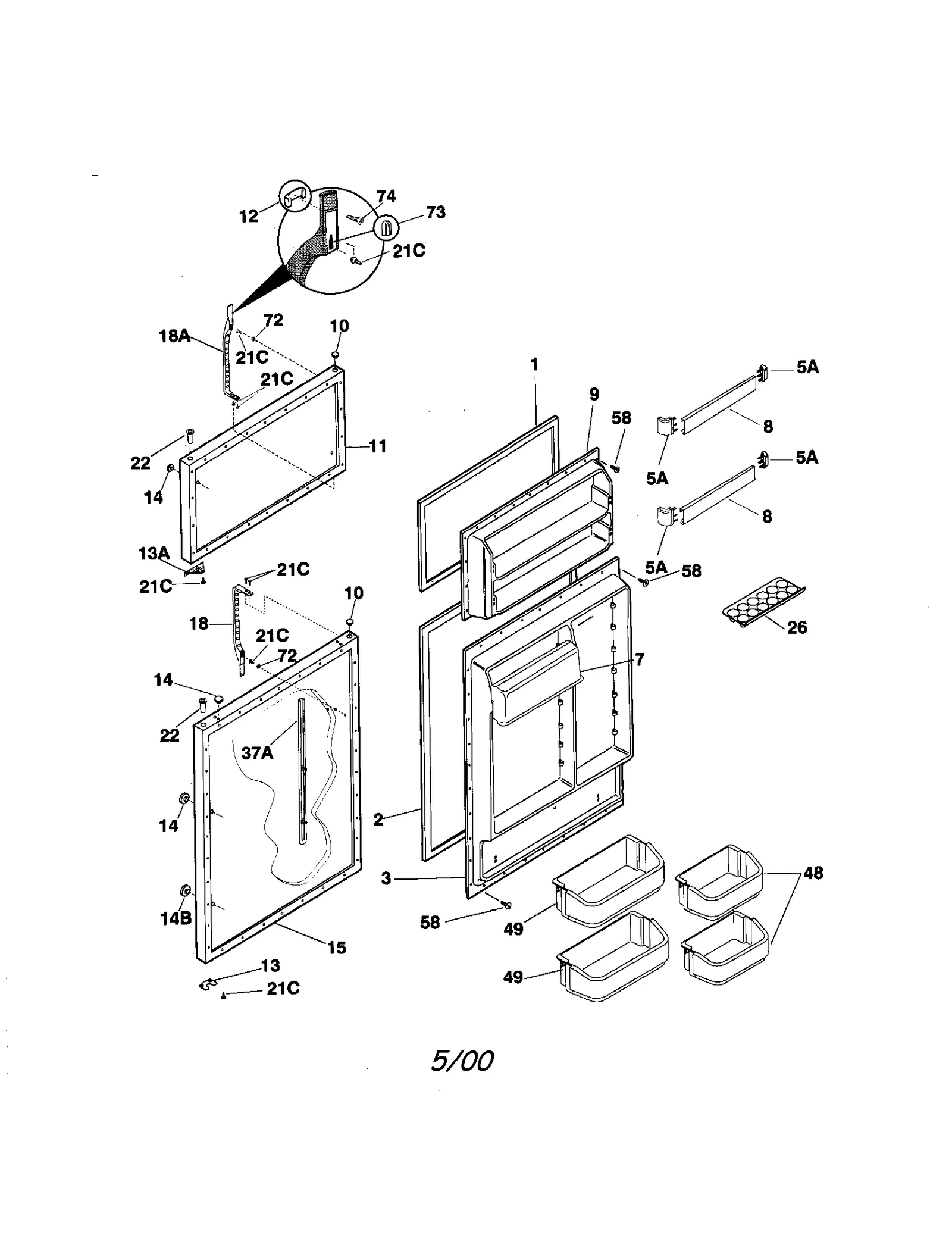 Gallon Door Bin