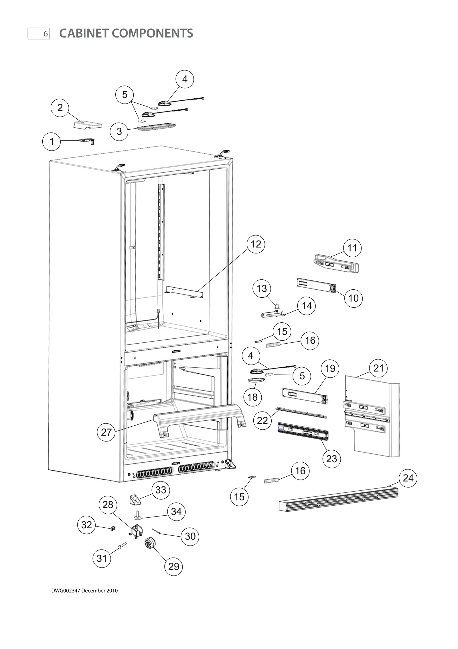 Door Hinge Cam Base Grey