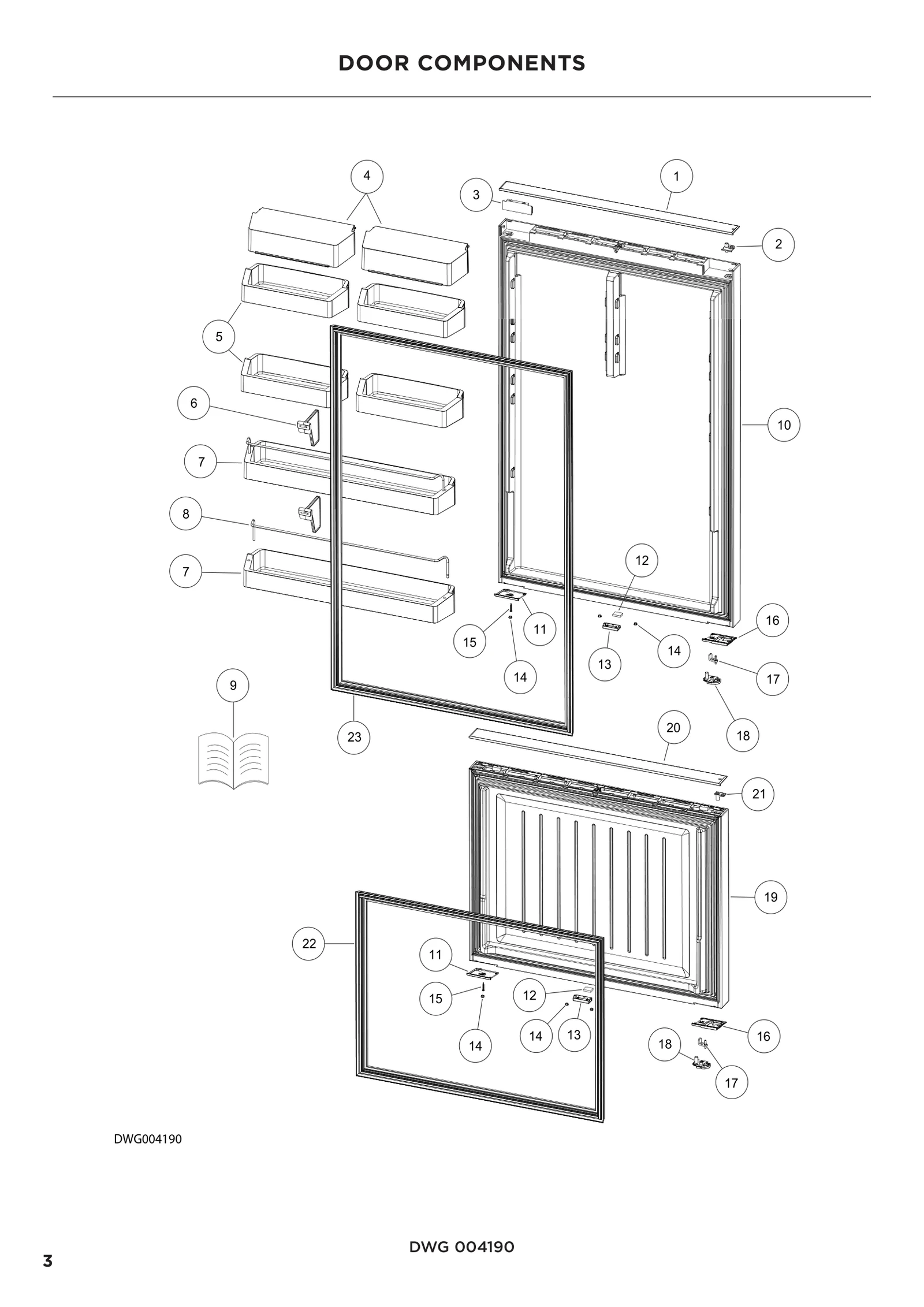 Left Door Hinge Bracket Assembly