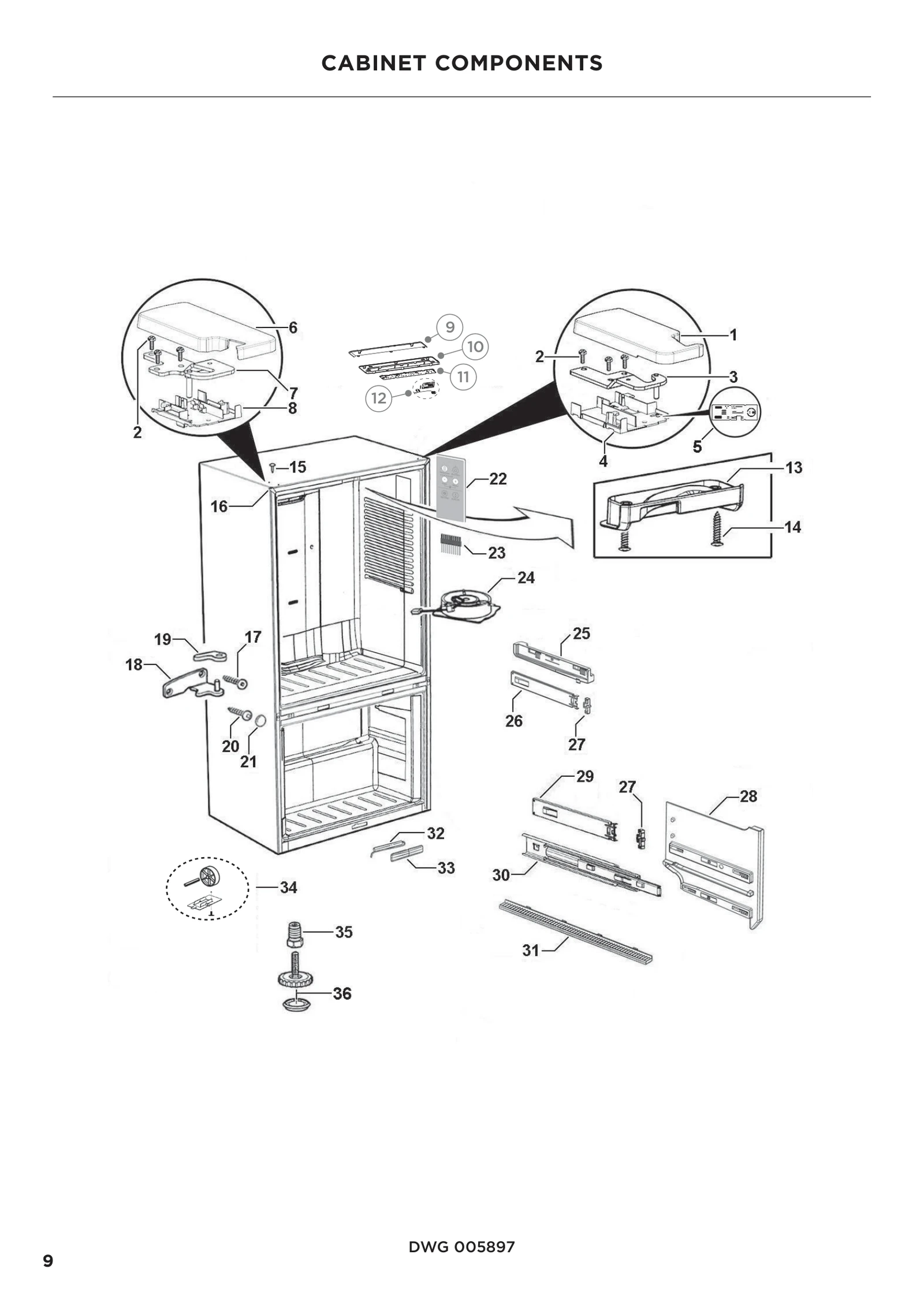 Right Side Hinge Bracket Assembly