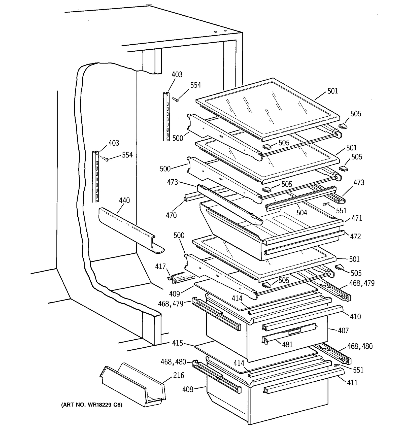Cantilever Shelf