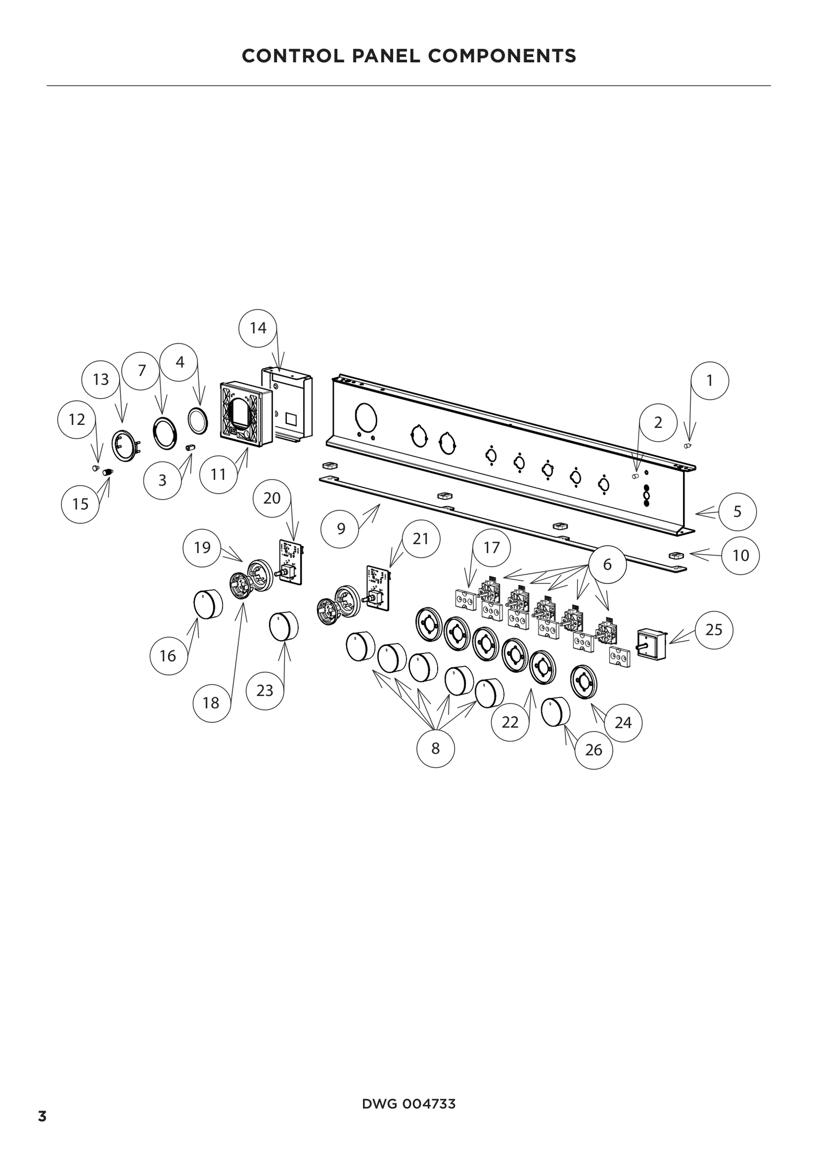 Temperature Control Dial Assembly