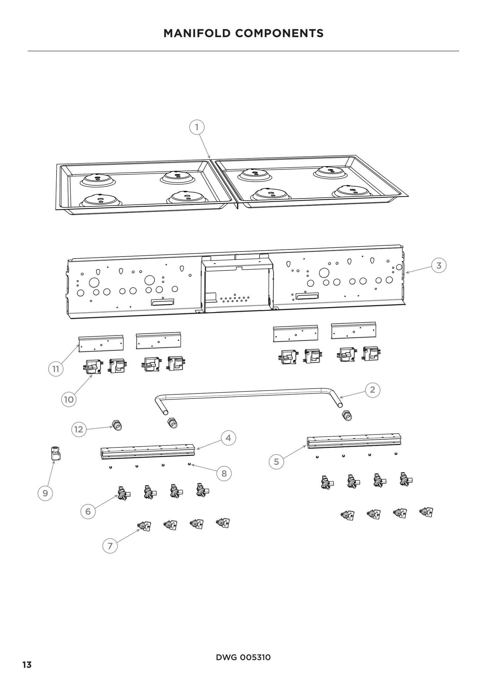 Cooking Hob Assembly 488 Pro S9 S7 Sp