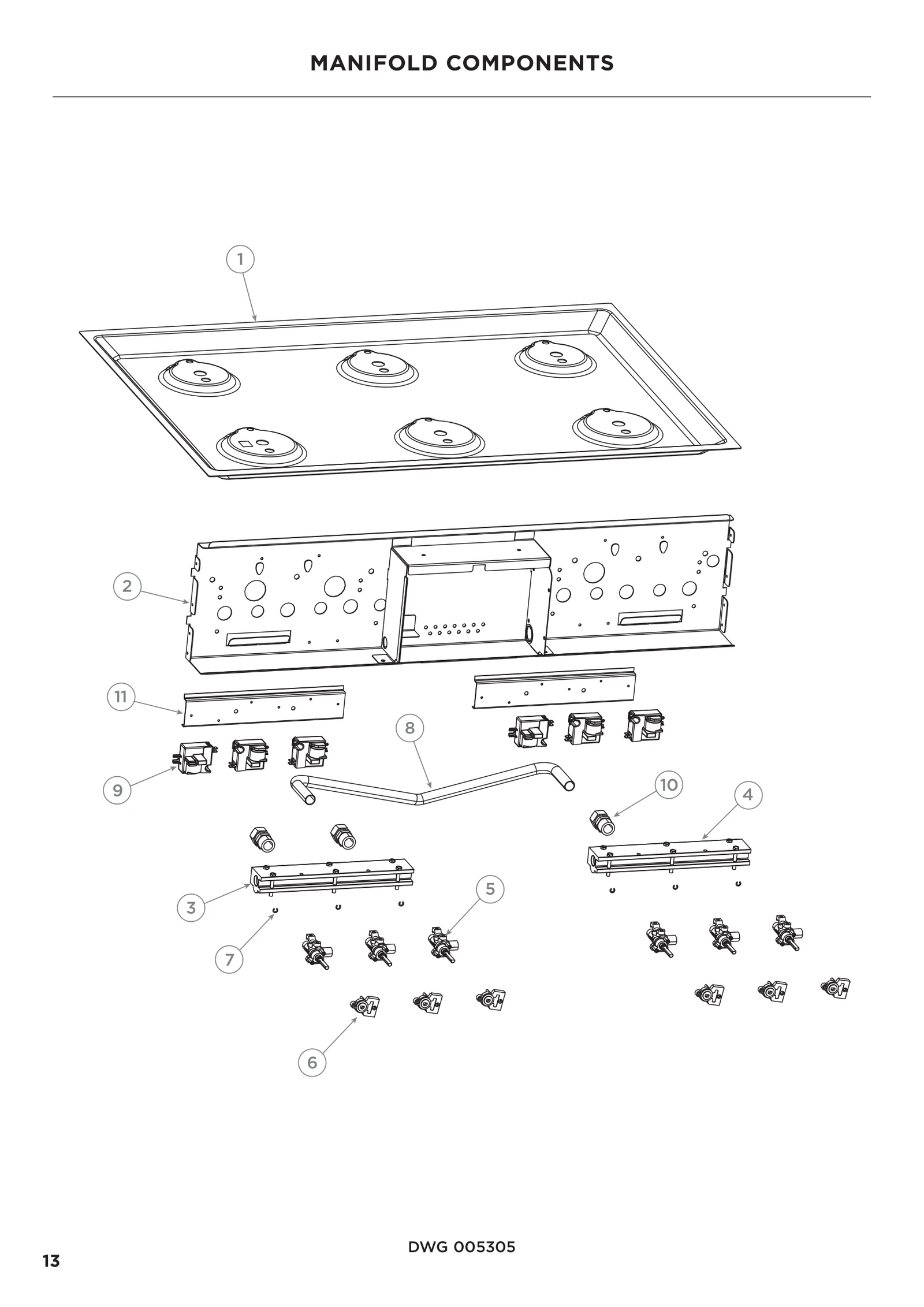 Enamel Hob Assembly Pro Rg S9