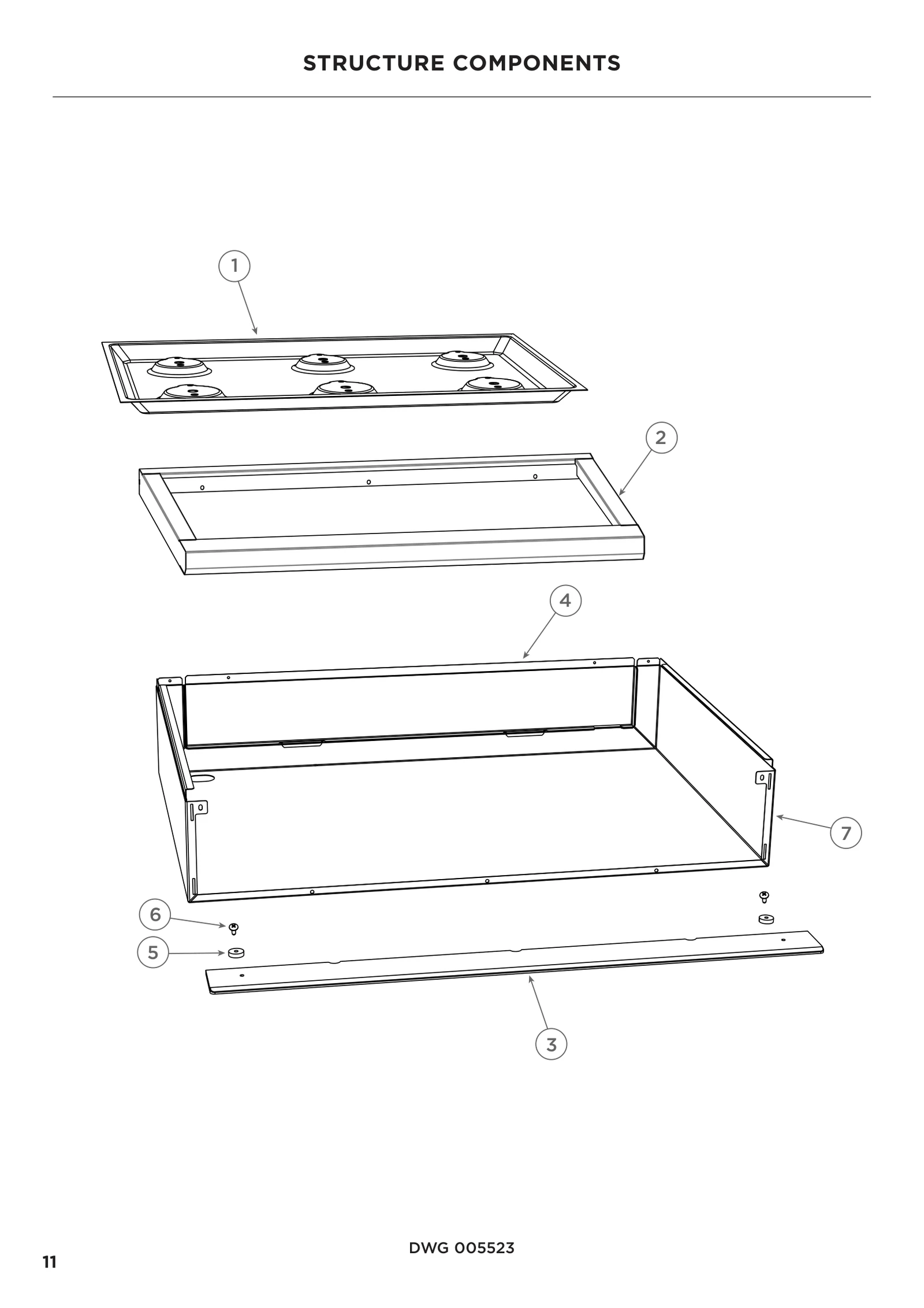 Washing Machine Landing Ledge CPV3 36"