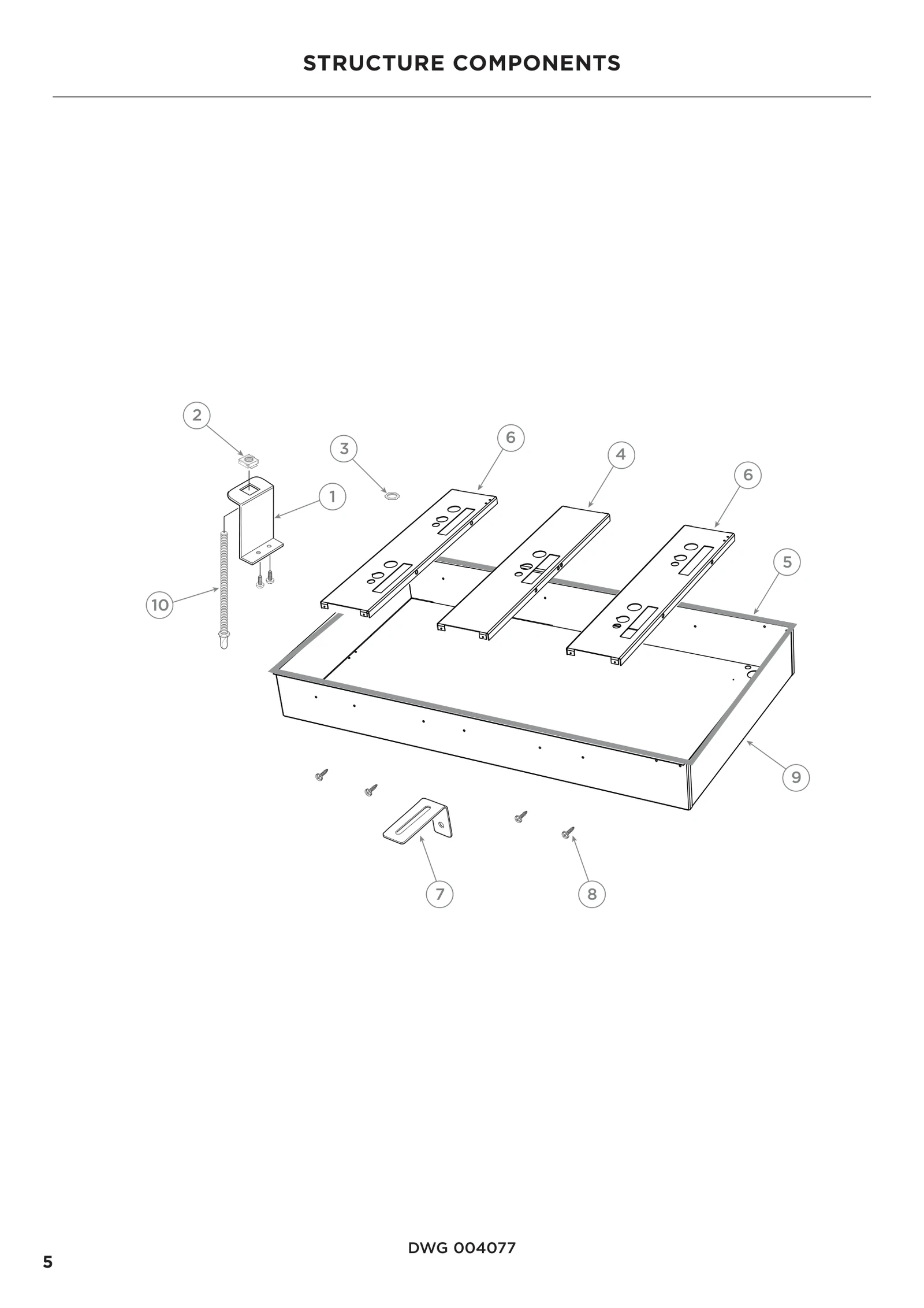 Screw, 6 x 3/8, Pan Head, Type AB, Zinc