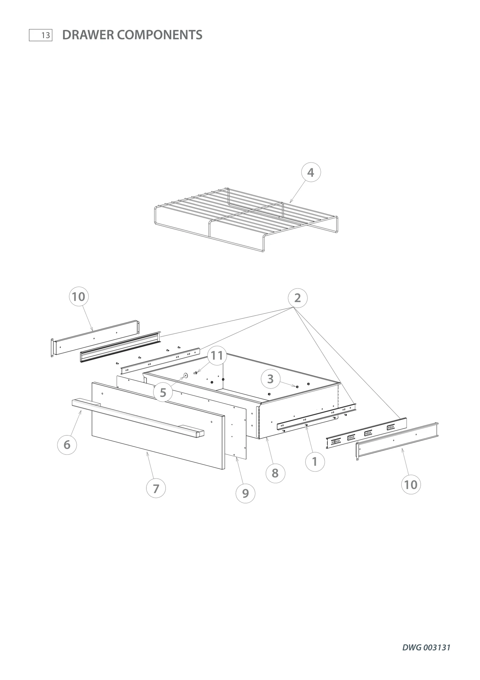 Drawer Front Panel