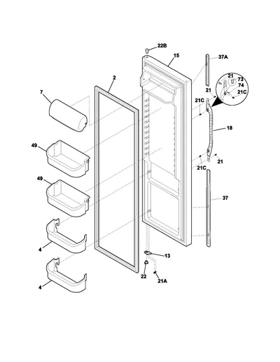 REFRIGERATOR DOOR
