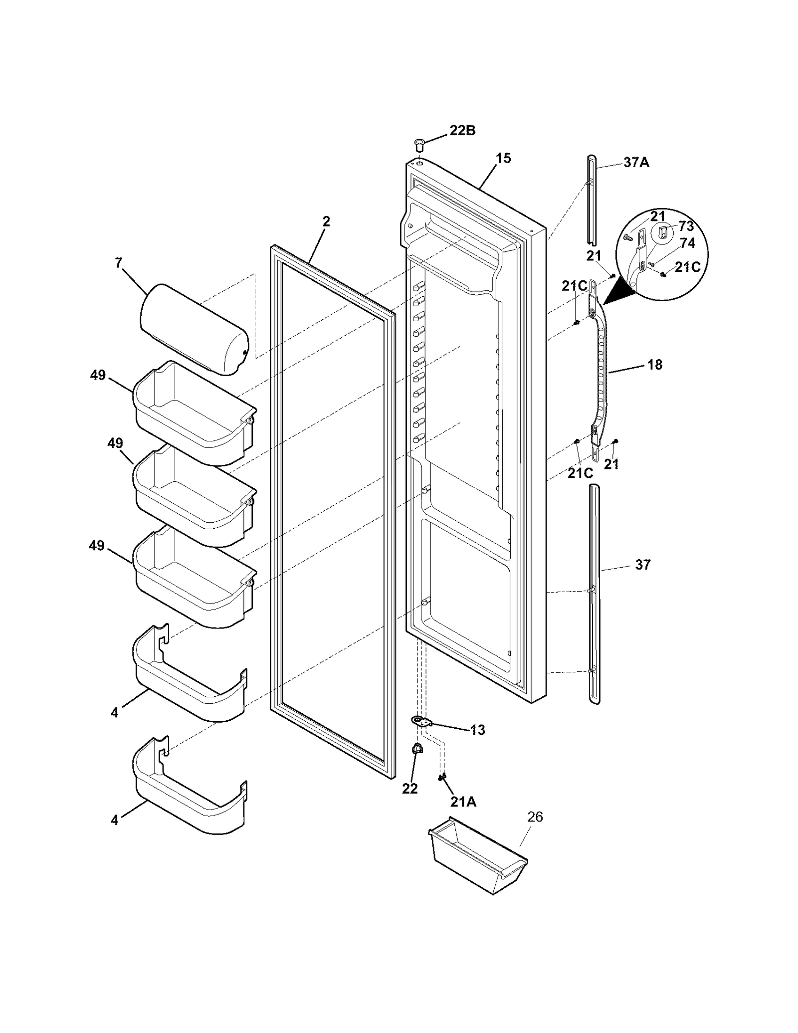 REFRIGERATOR DOOR