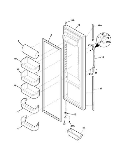REFRIGERATOR DOOR