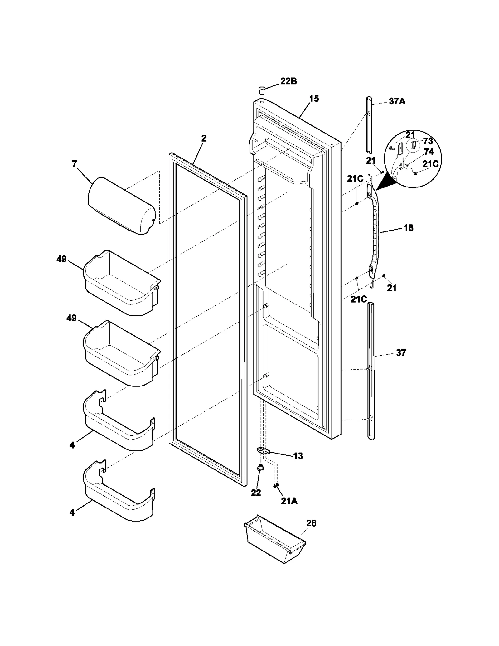 REFRIGERATOR DOOR