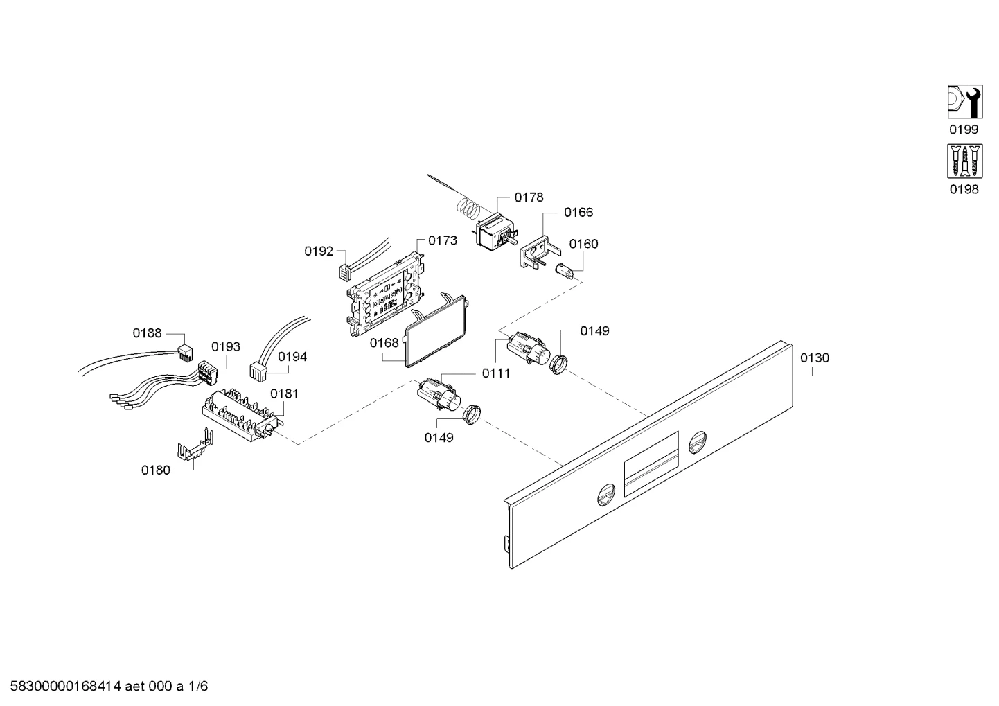 Screws, Fan Parts (0198-0199)