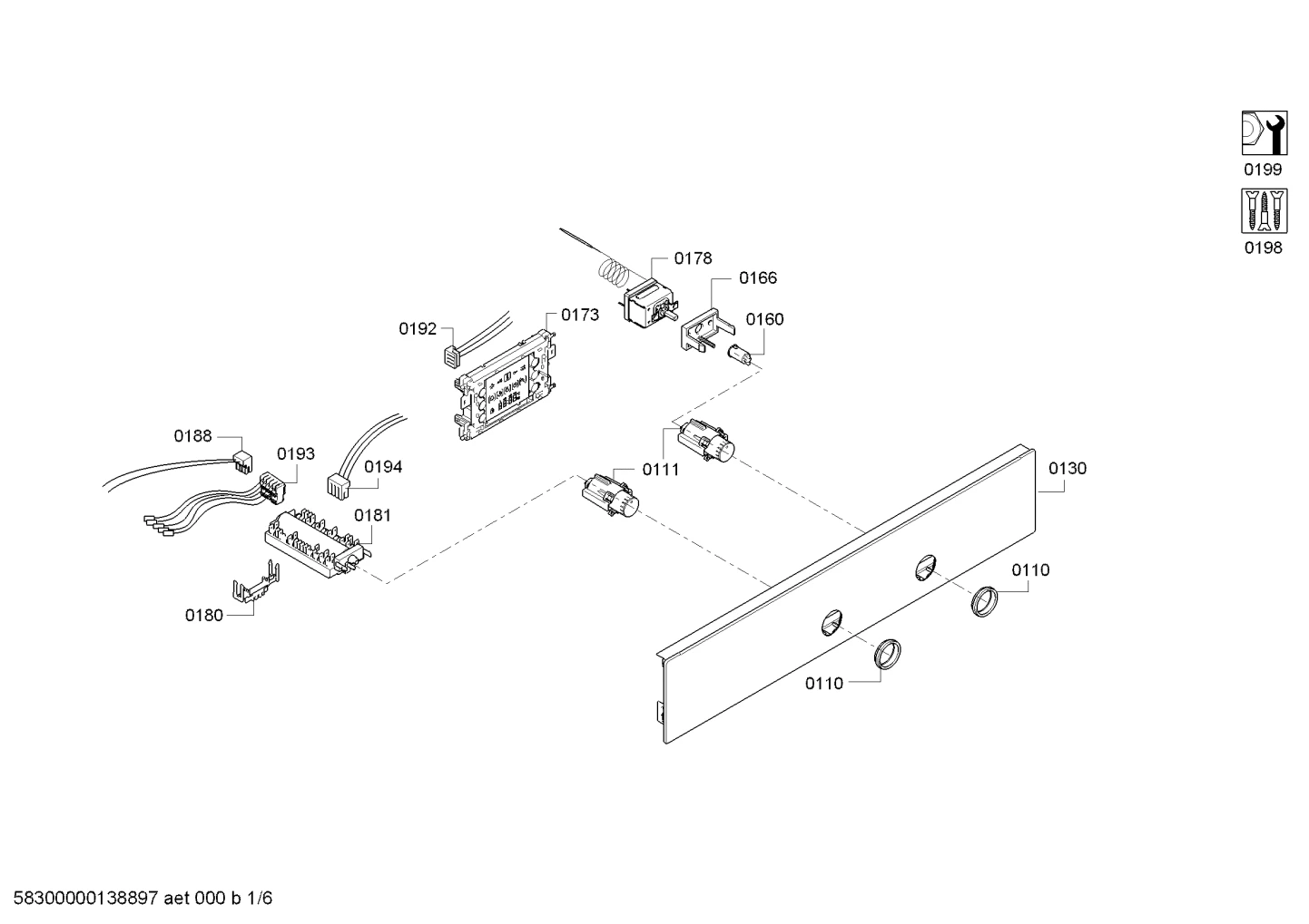 Screws, Fan Parts (0104-0199)