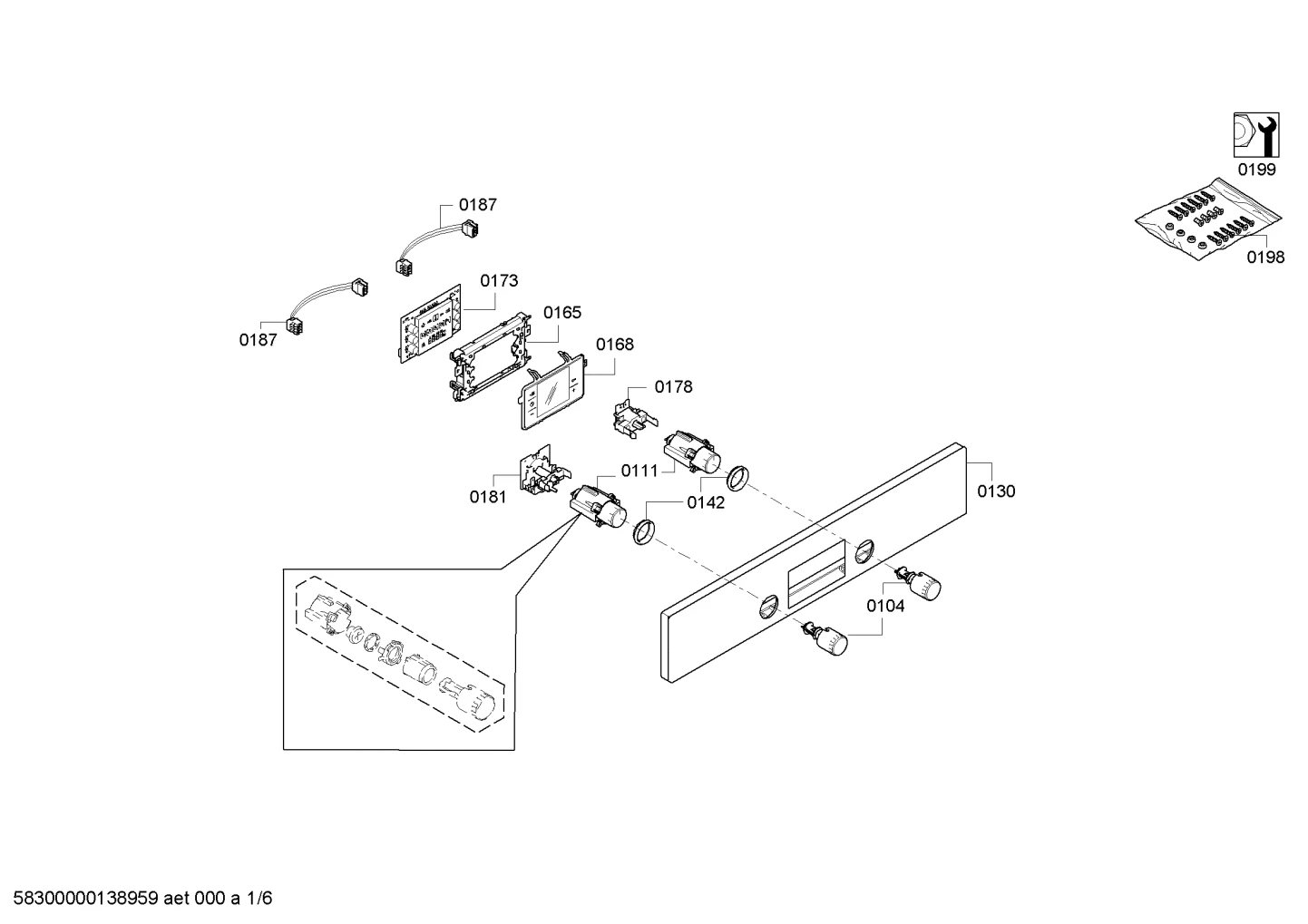 Screws, Fan Parts (0104-0199)