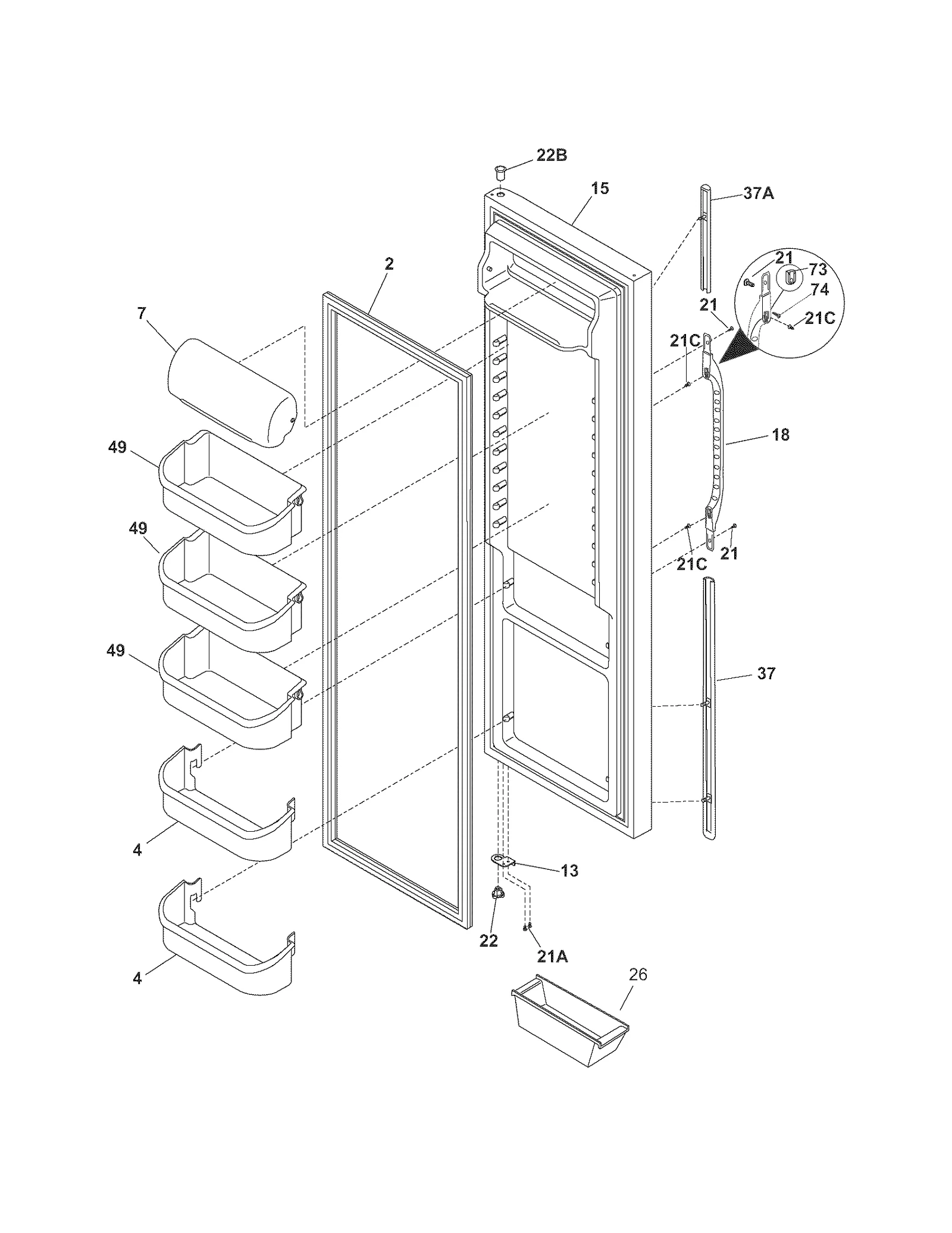 REFRIGERATOR DOOR
