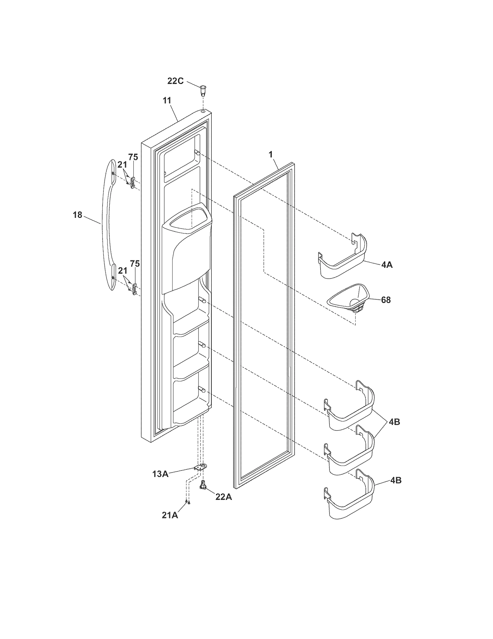 FREEZER DOOR