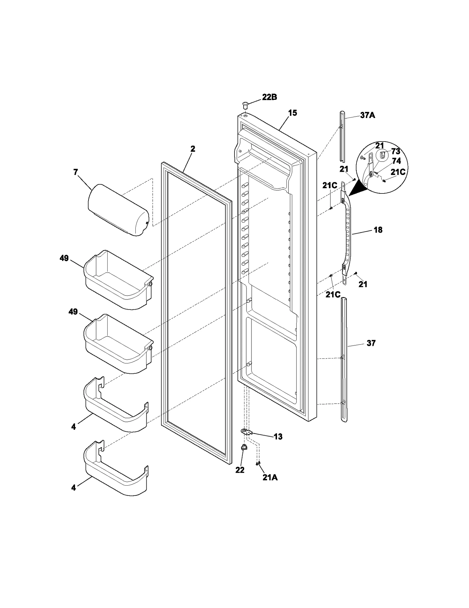 REFRIGERATOR DOOR