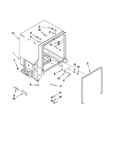TUB AND FRAME PARTS