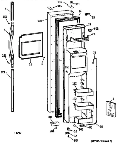 FREEZER DOOR