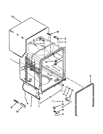TUB AND FRAME PARTS