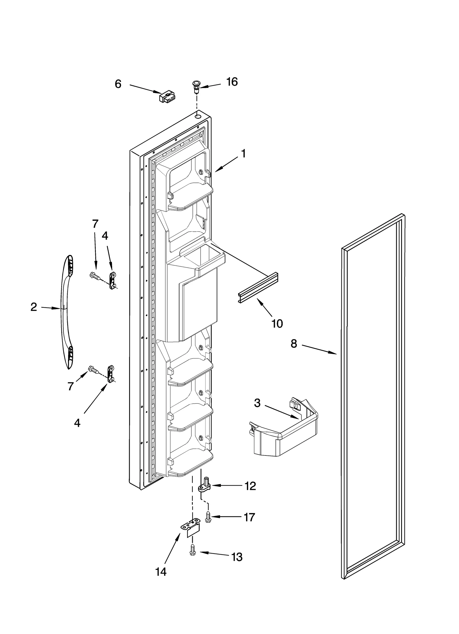 FREEZER DOOR PARTS