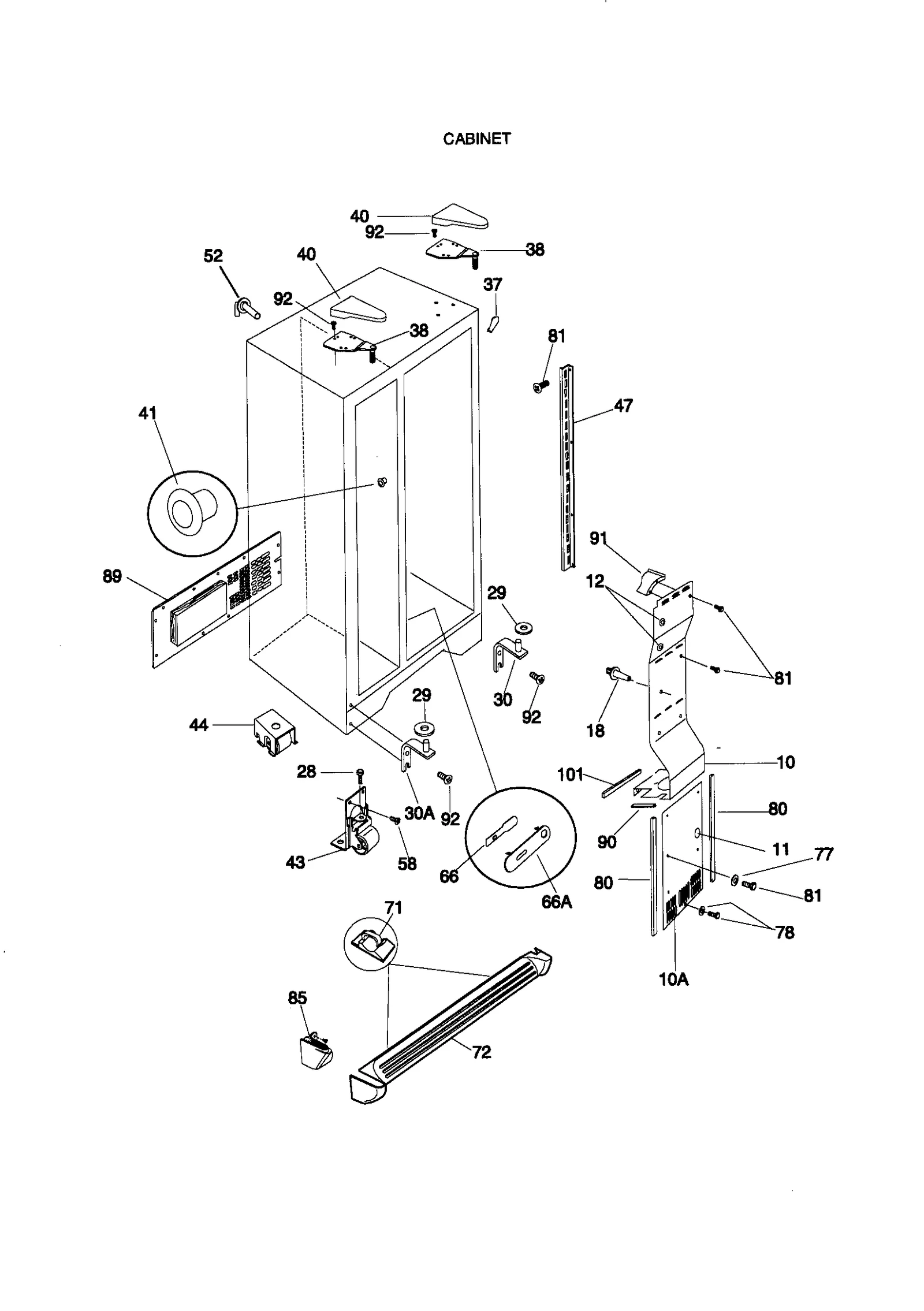 Left Hand Hinge Cover