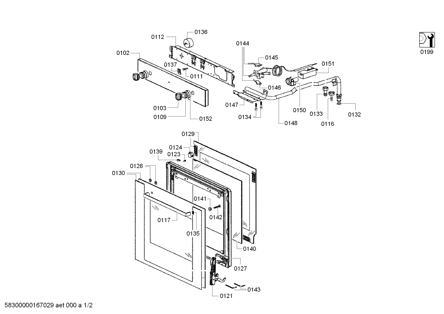 Door & Housing, Flaps & Holders (0109-0140)