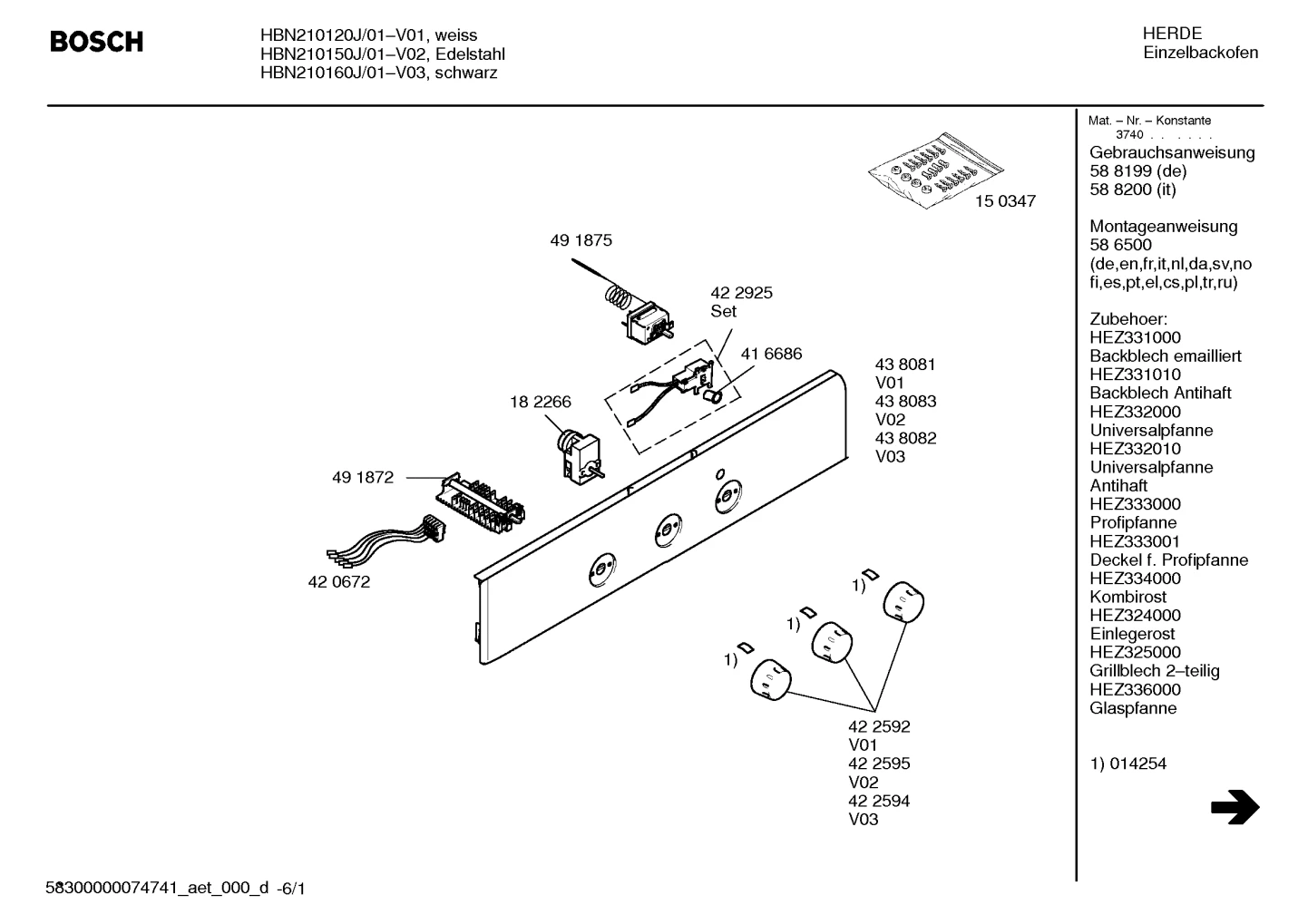 Door & Housing, Lighting (0215-0414)