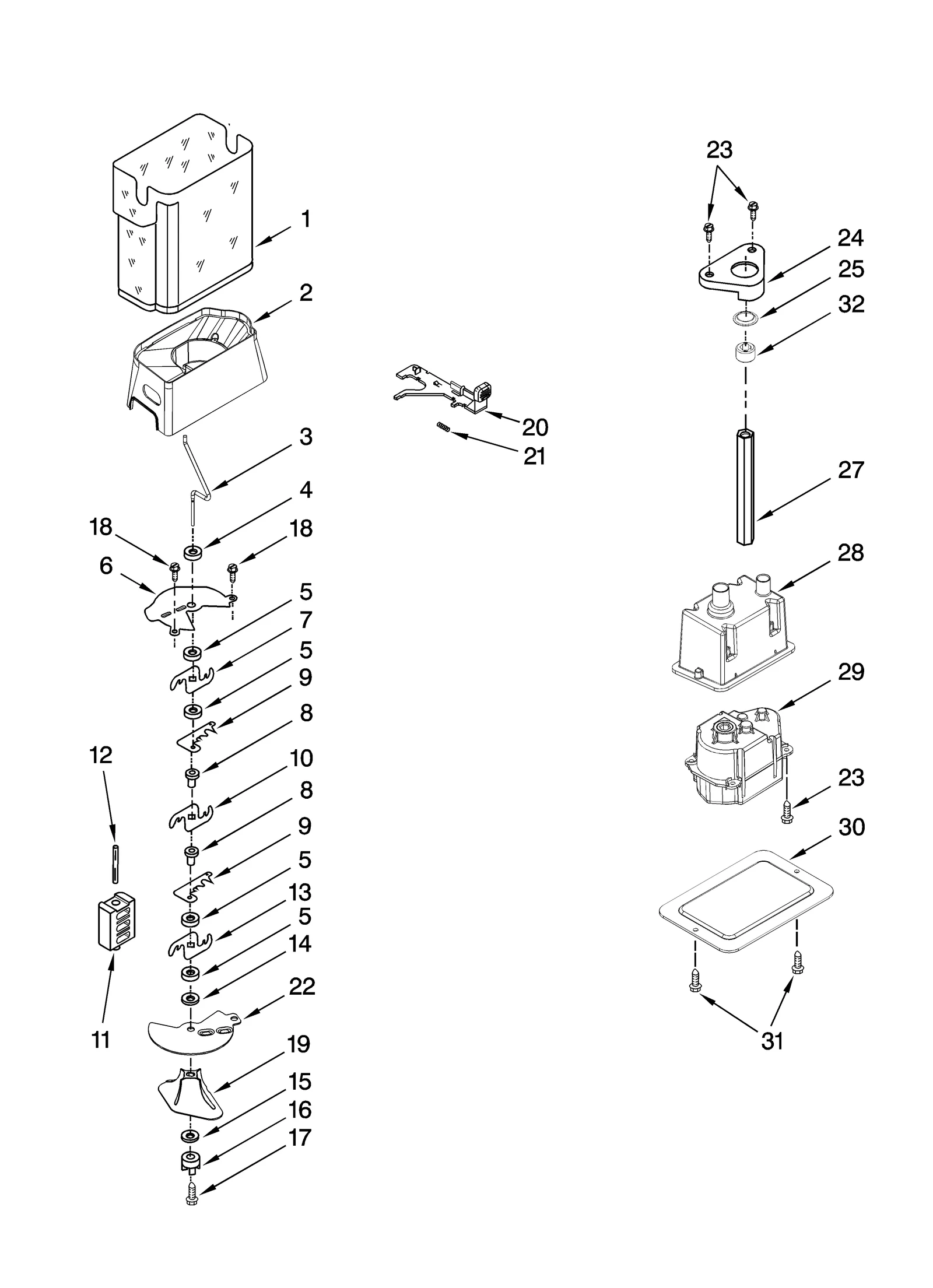 Ice Container Wiper
