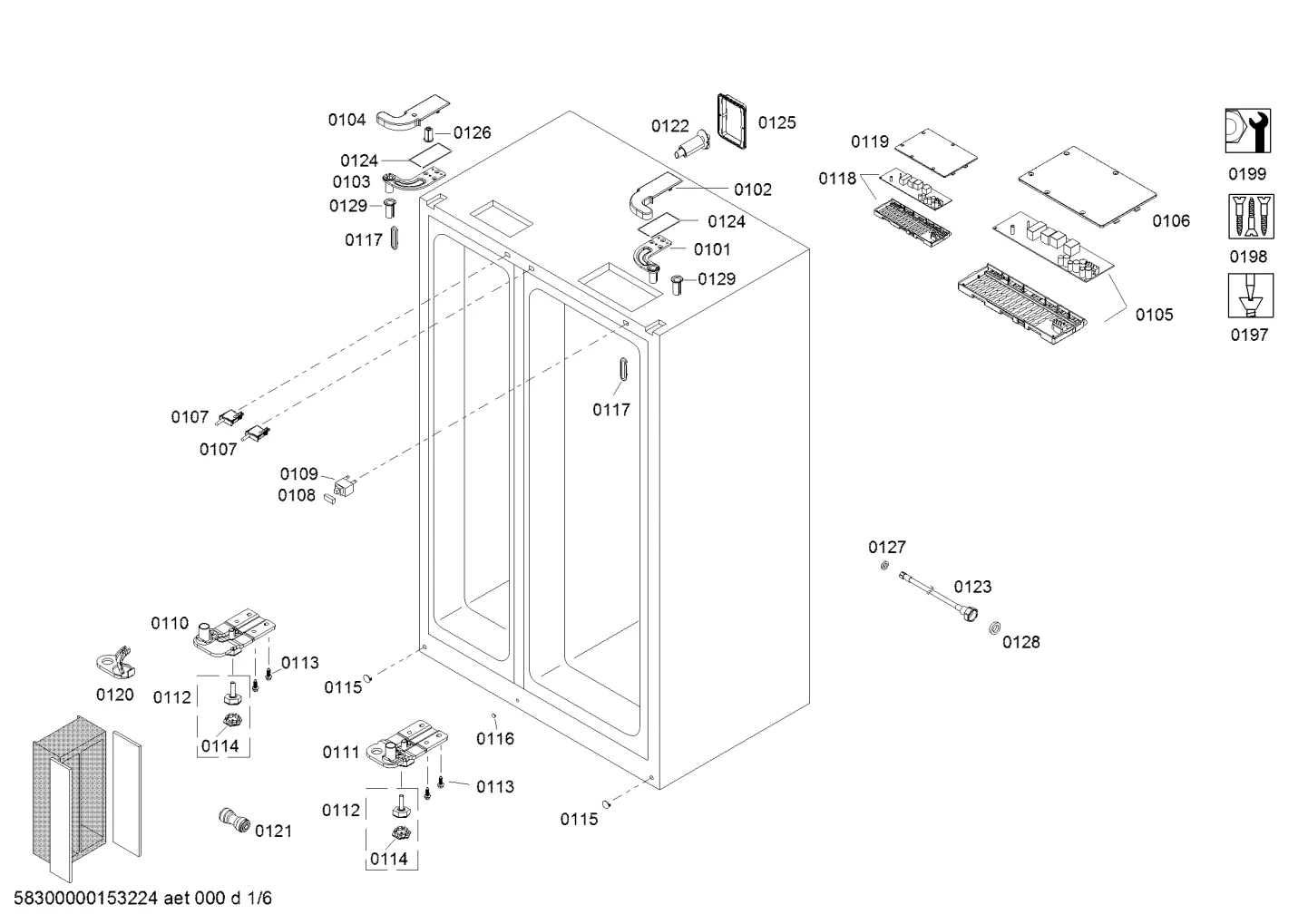 Cover For Top Hinge-L£¬RAL7037