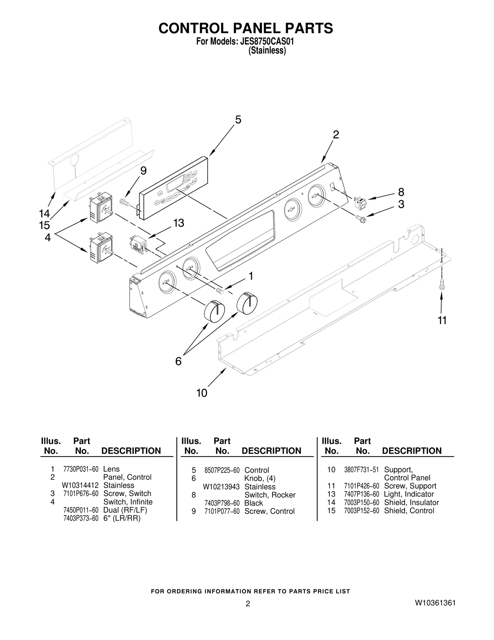 Touchpad And Control Panel
