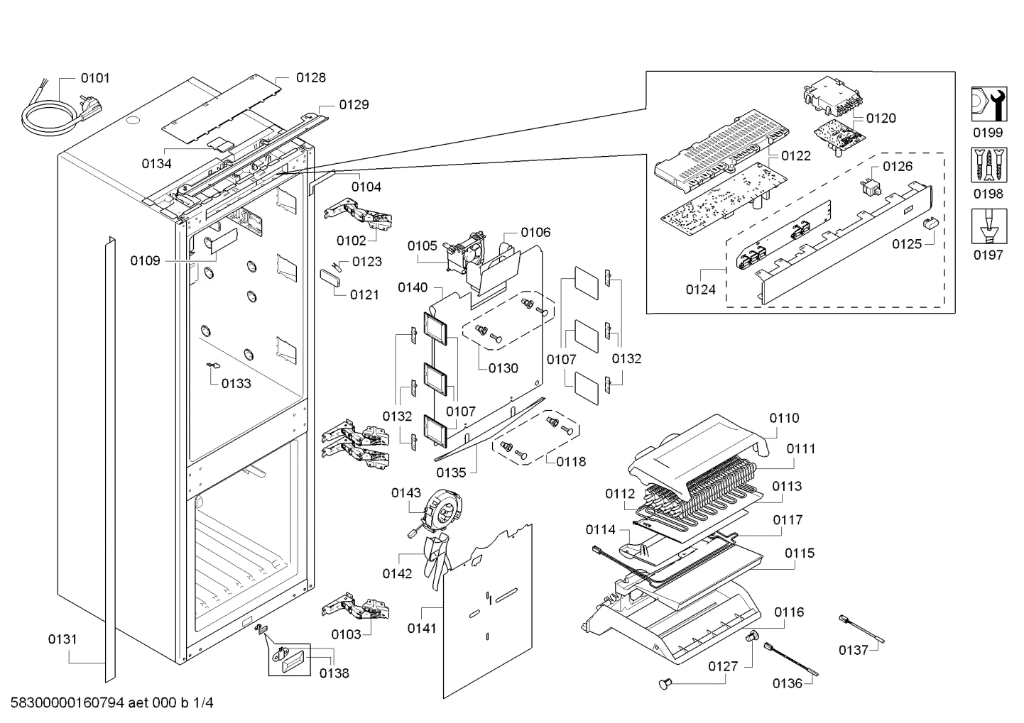PC Board Assembly-Mains Power LED,A-Cool