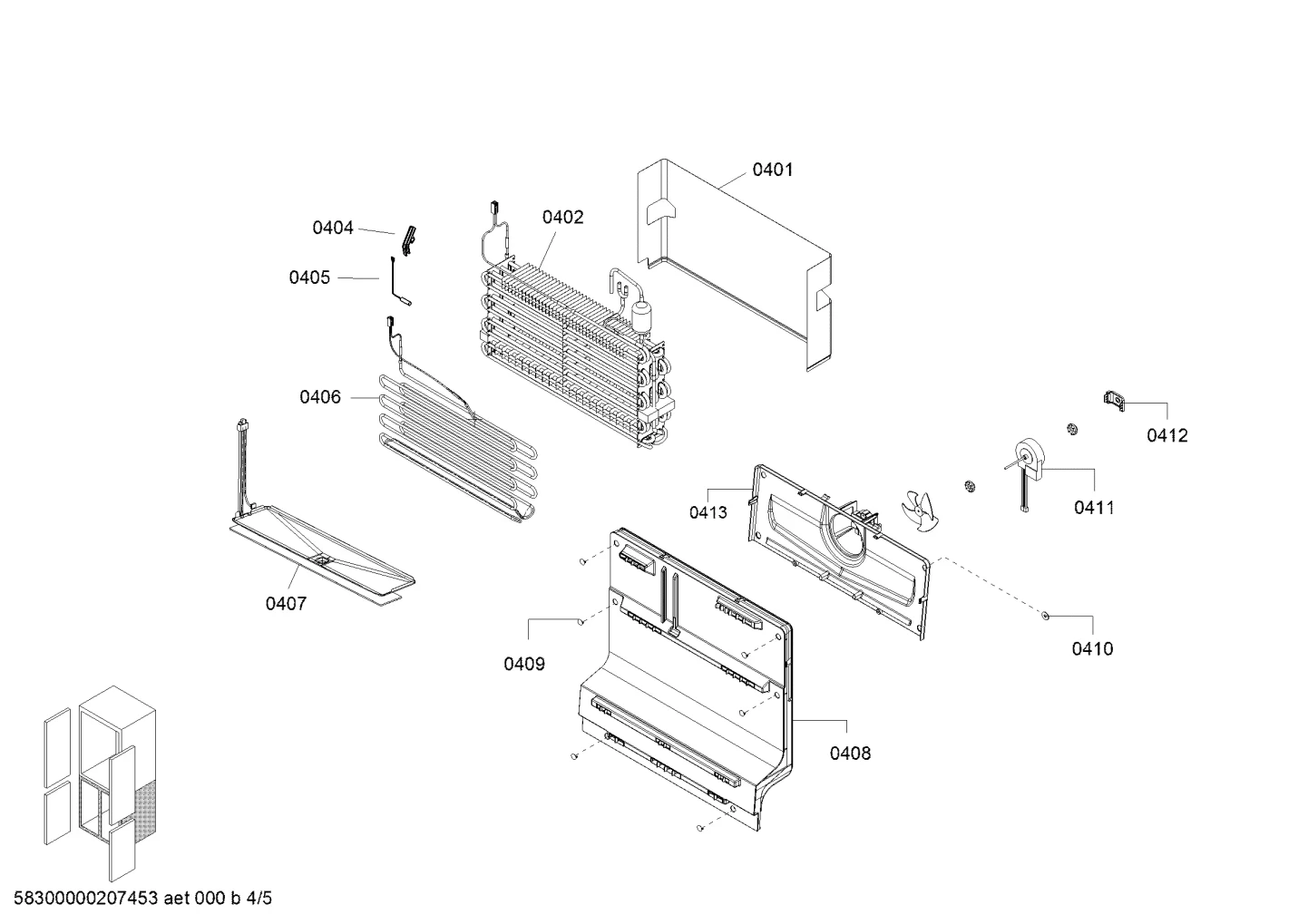 Fixture Fan Blade For Freezer