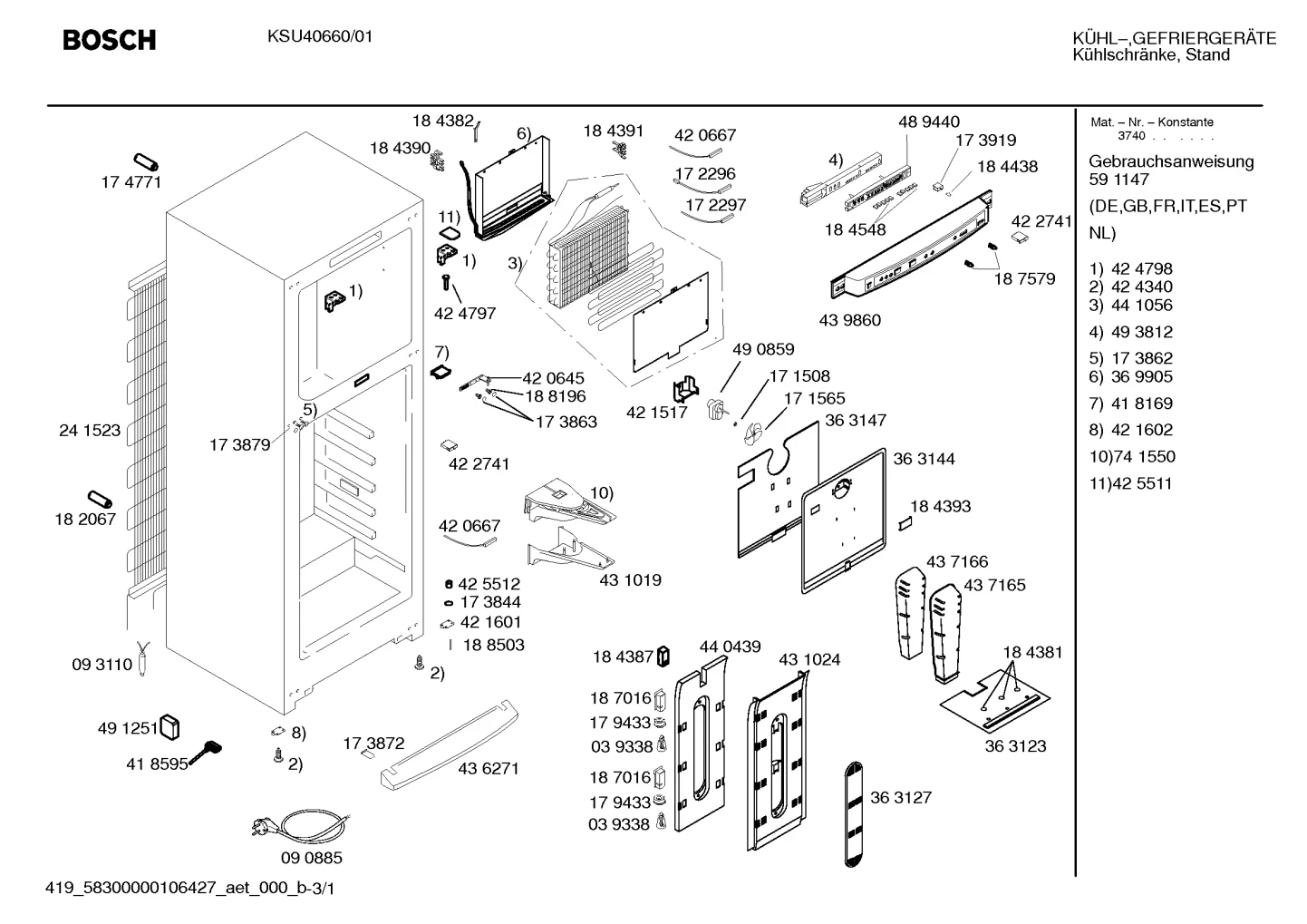 Lighting, Seals & Gaskets (0040-0830)