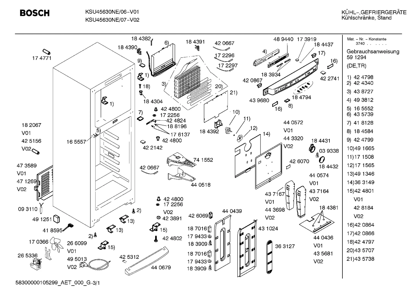 Lighting, Seals & Gaskets (0100-1300)