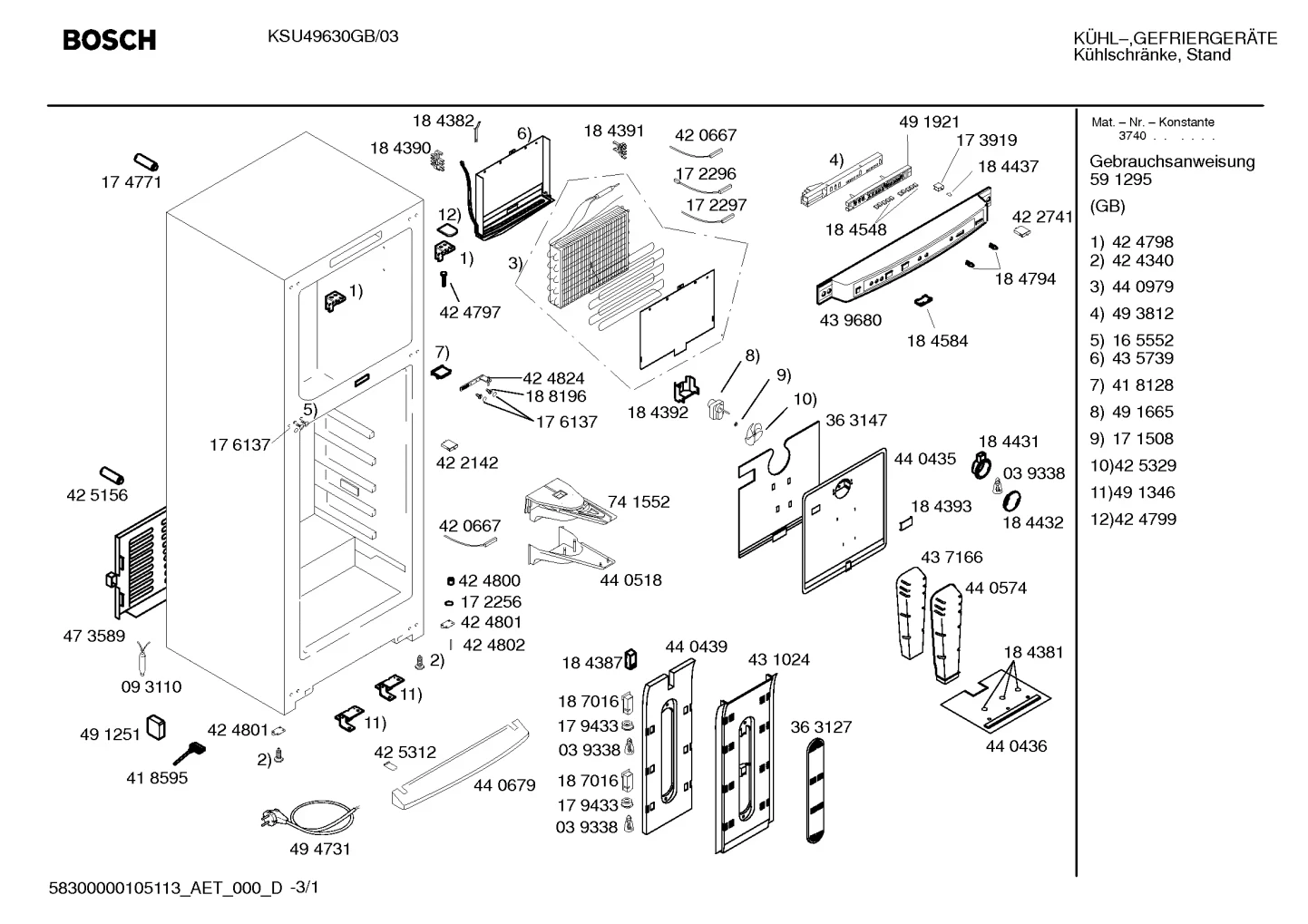 Lighting, Seals & Gaskets (0030-1280)