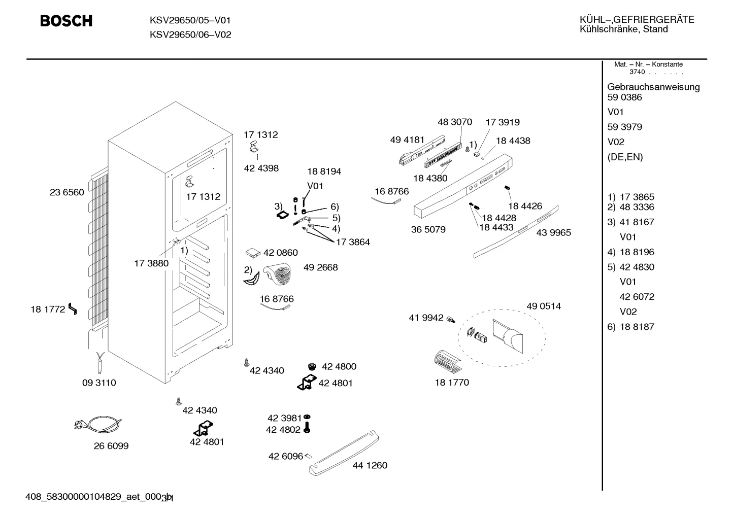 Screws, Seals & Gaskets (0010-0420)
