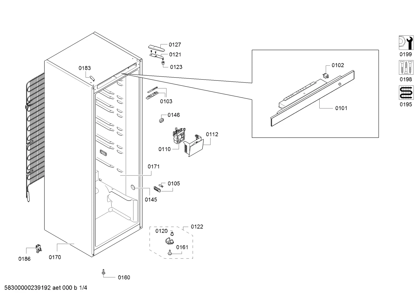 Door & Housing, Switches (0102-0161)