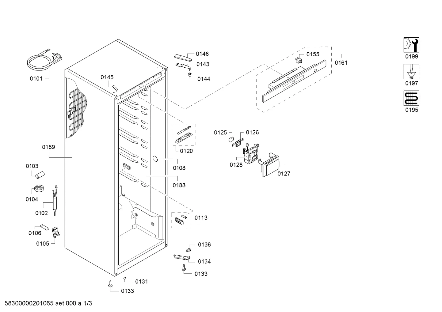 Door & Housing, Hinges (0102-0197)