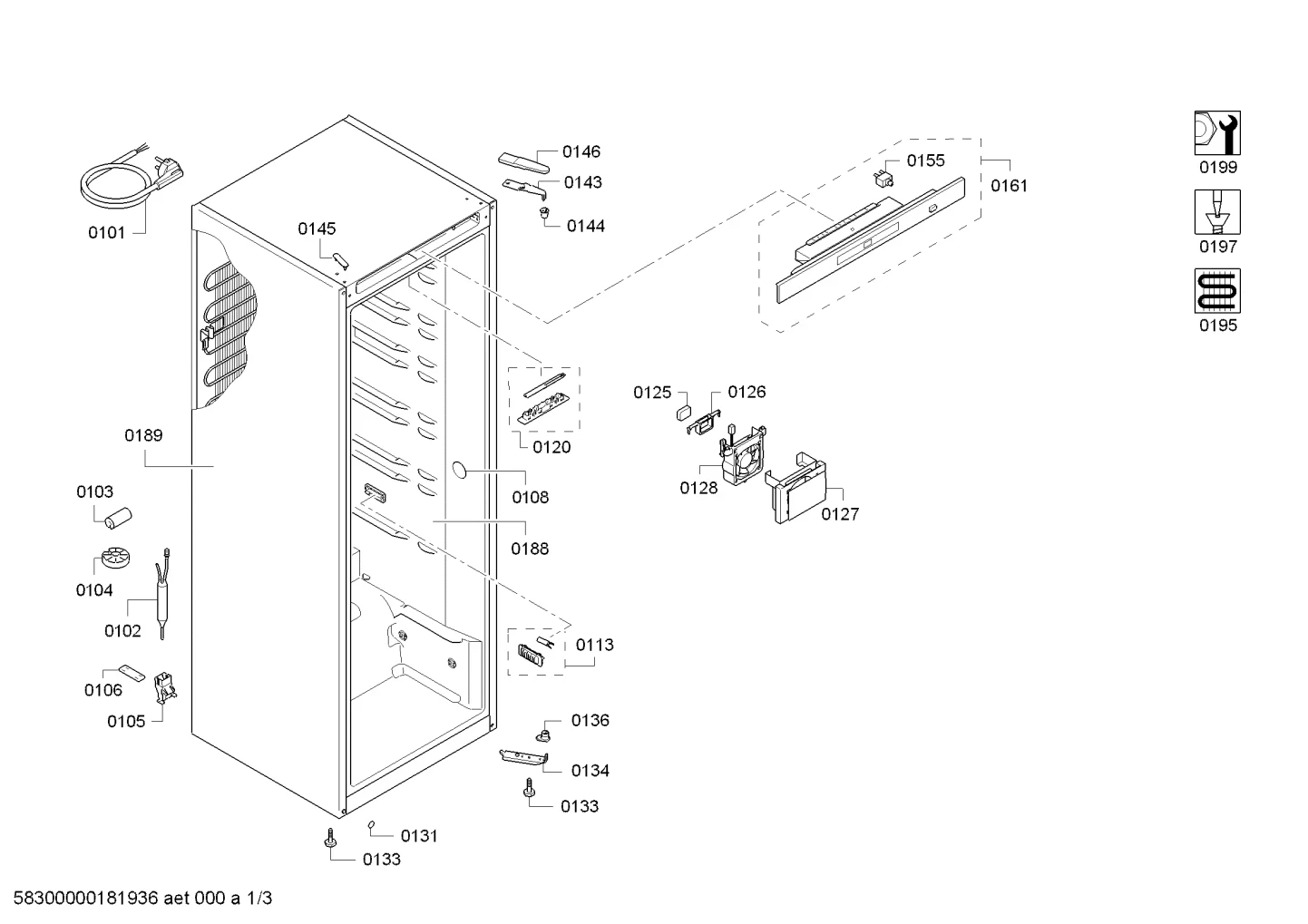 Door & Housing, Hinges (0102-0199)