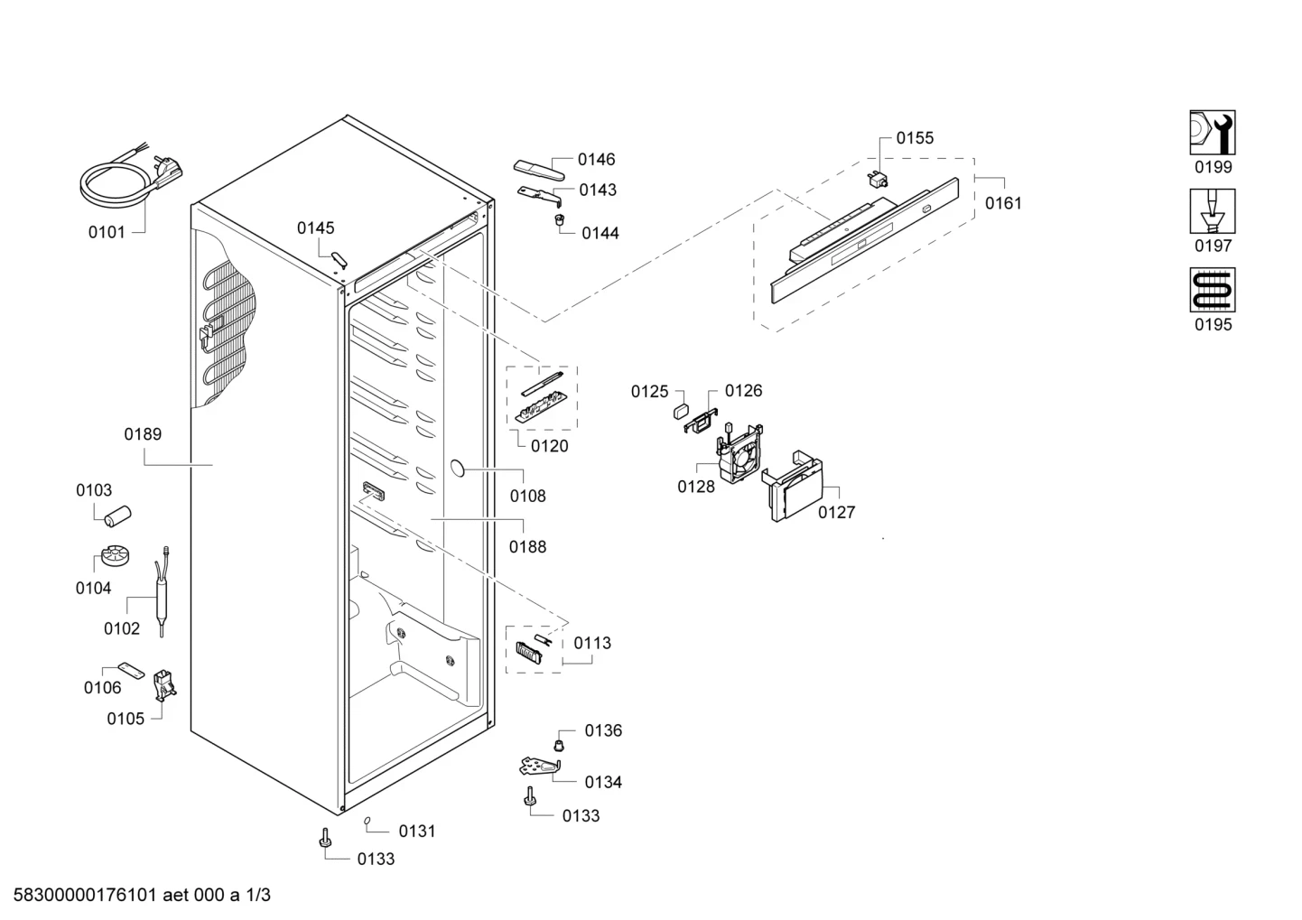 Door & Housing, Hinges (0102-0199)