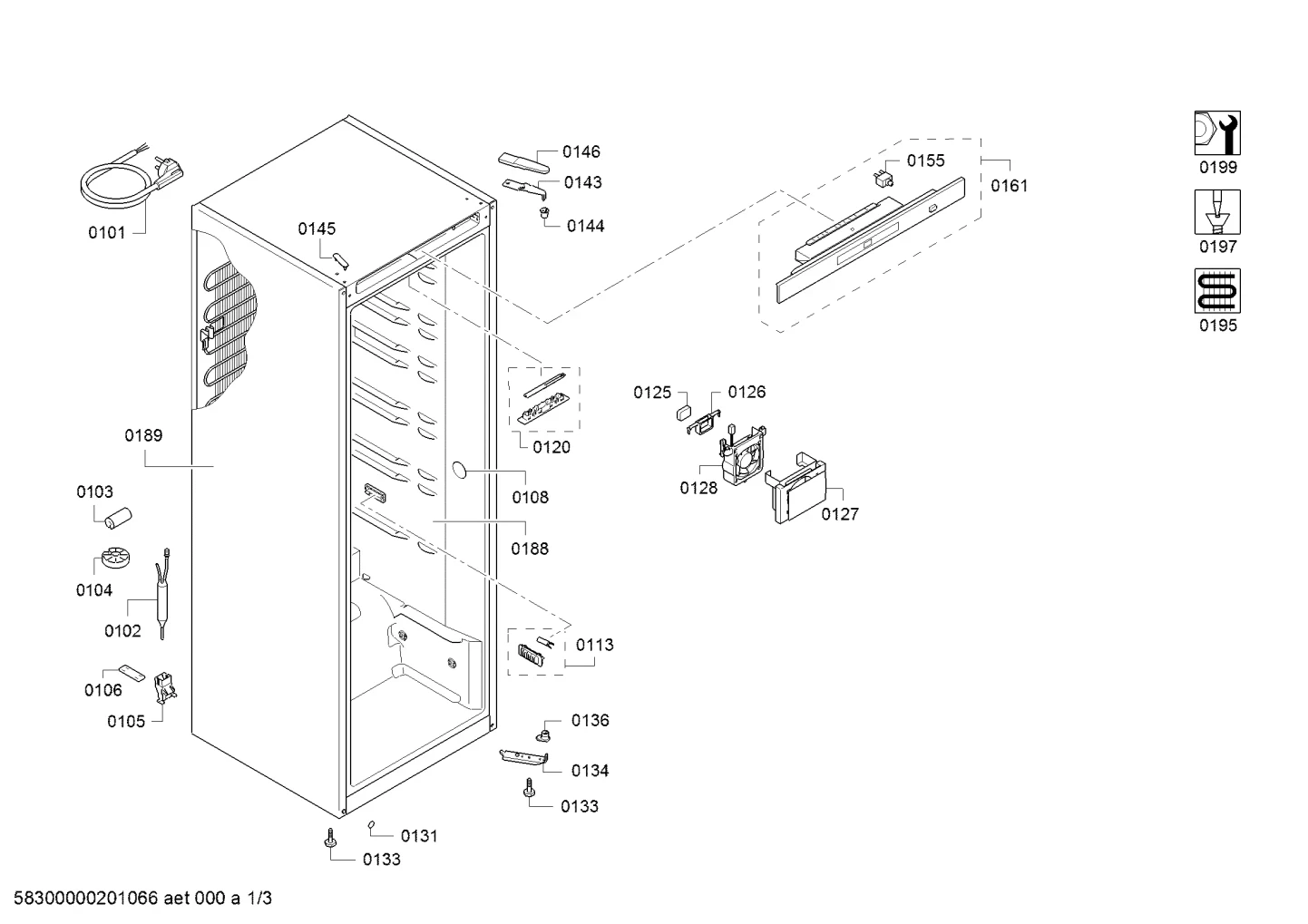 Door & Housing, Hinges (0102-0155)