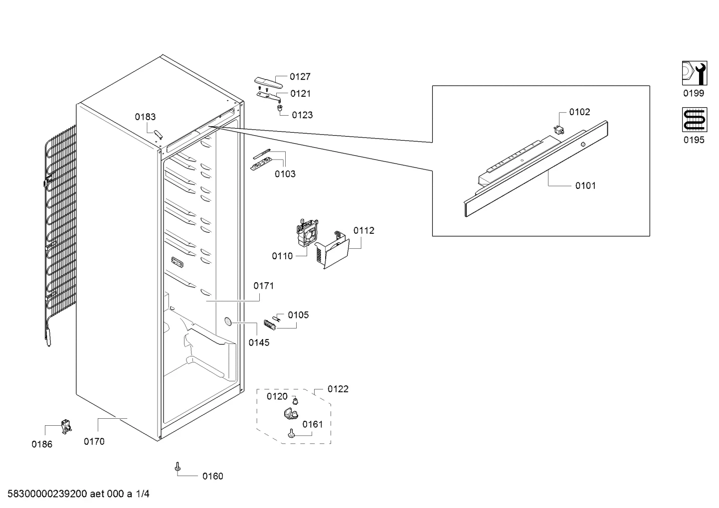 Door & Housing, Switches (0102-0183)
