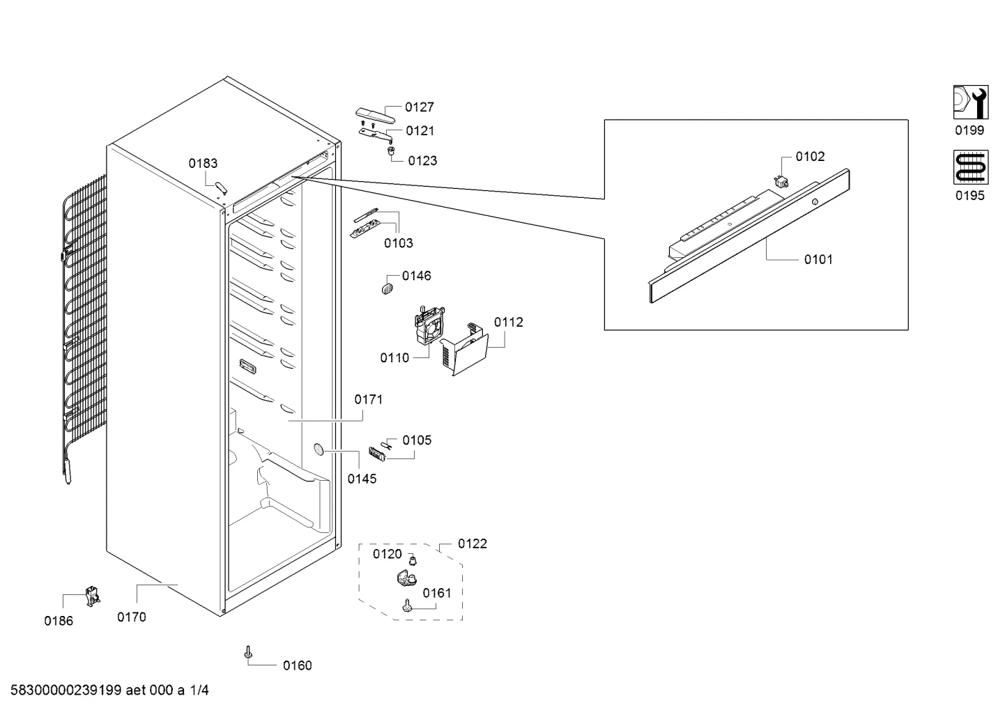 Door & Housing, Switches (0102-0183)
