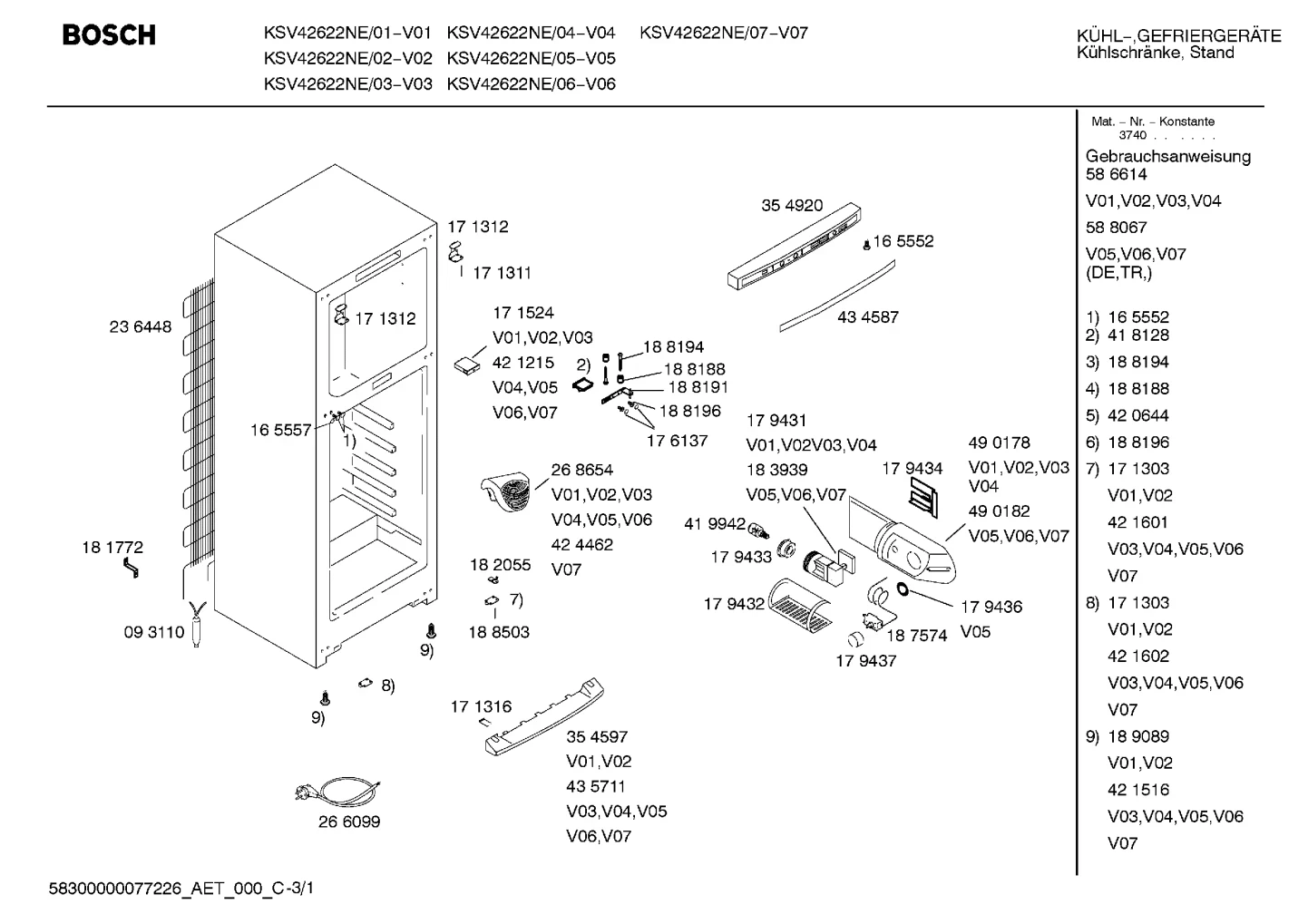 Screws, Seals & Gaskets (0001-0199)