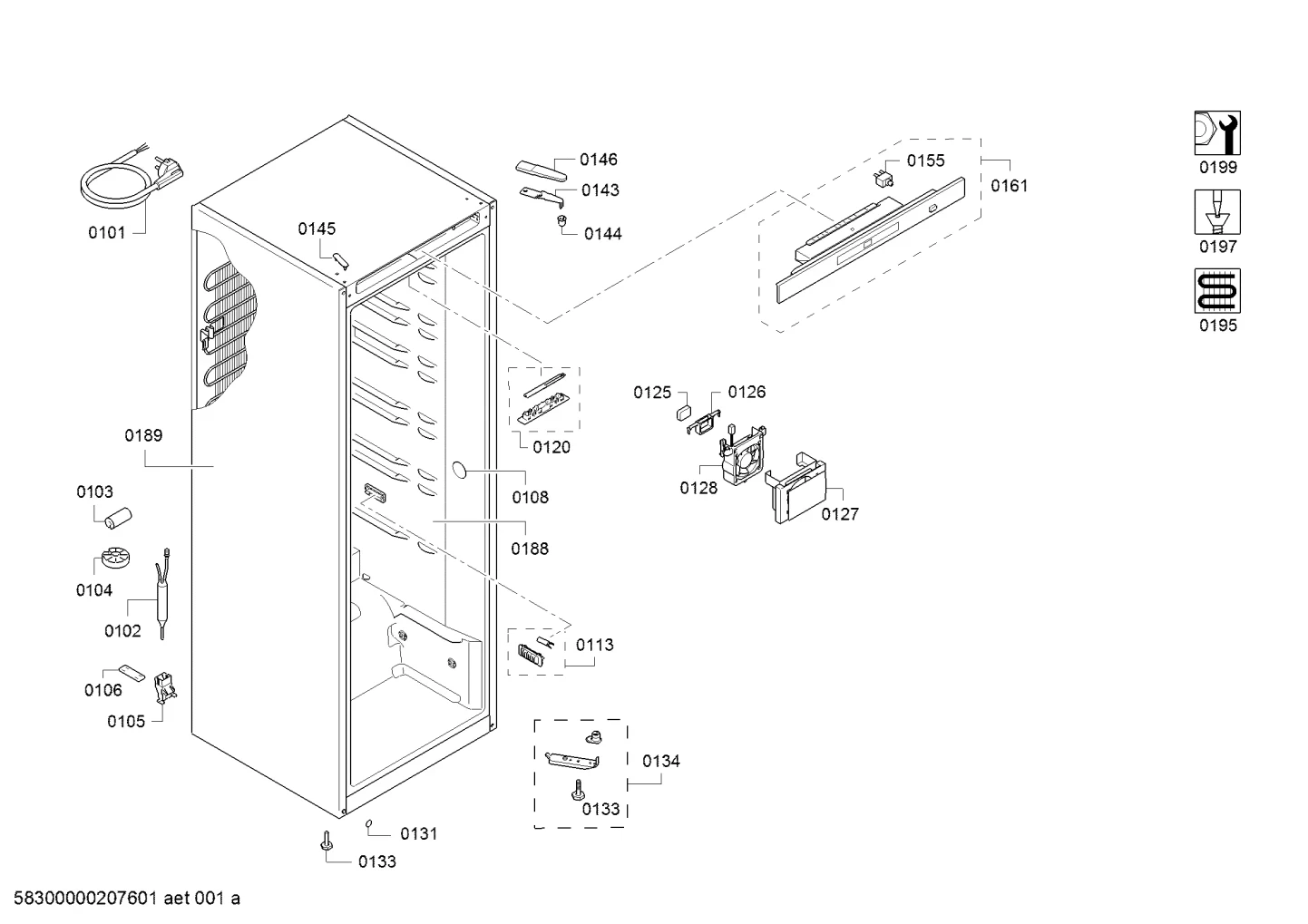 Door & Housing, Switches (0108-0155)
