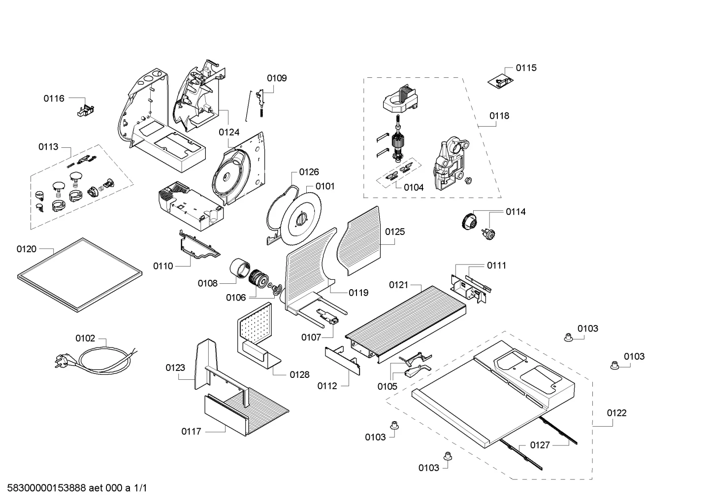 Door & Housing, Flaps & Holders (0102-0128)