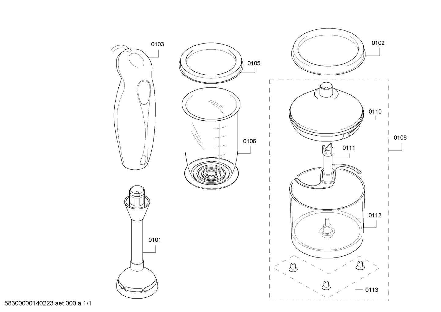 Lids & Covers, Door & Housing (0102-0113)