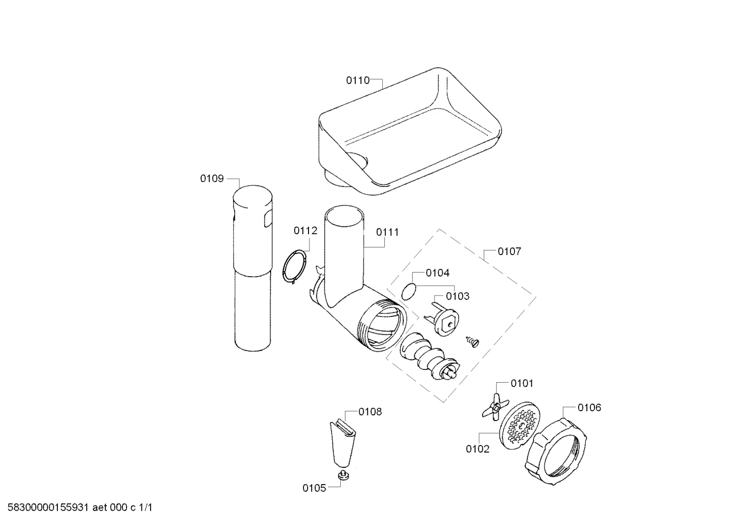 Door & Housing, Seals & Gaskets (0101-0112)